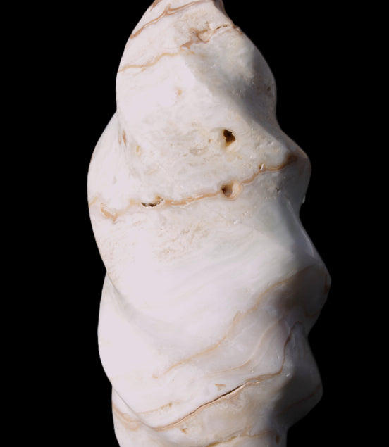 Caribbean Calcite flame 55*117mm 449.7g Rocks and Things Store