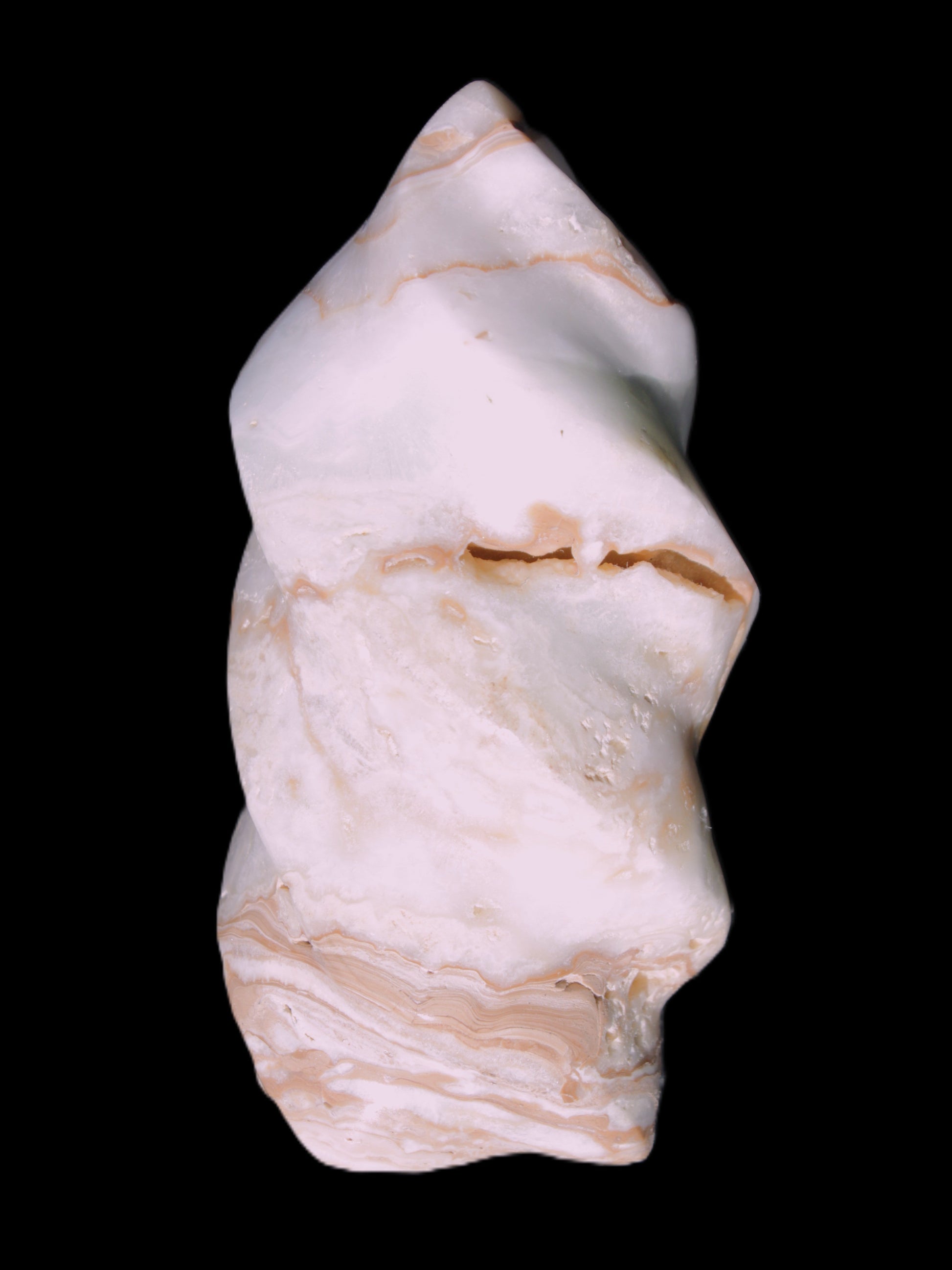 Caribbean Calcite flame 49*105mm 384g Rocks and Things Store