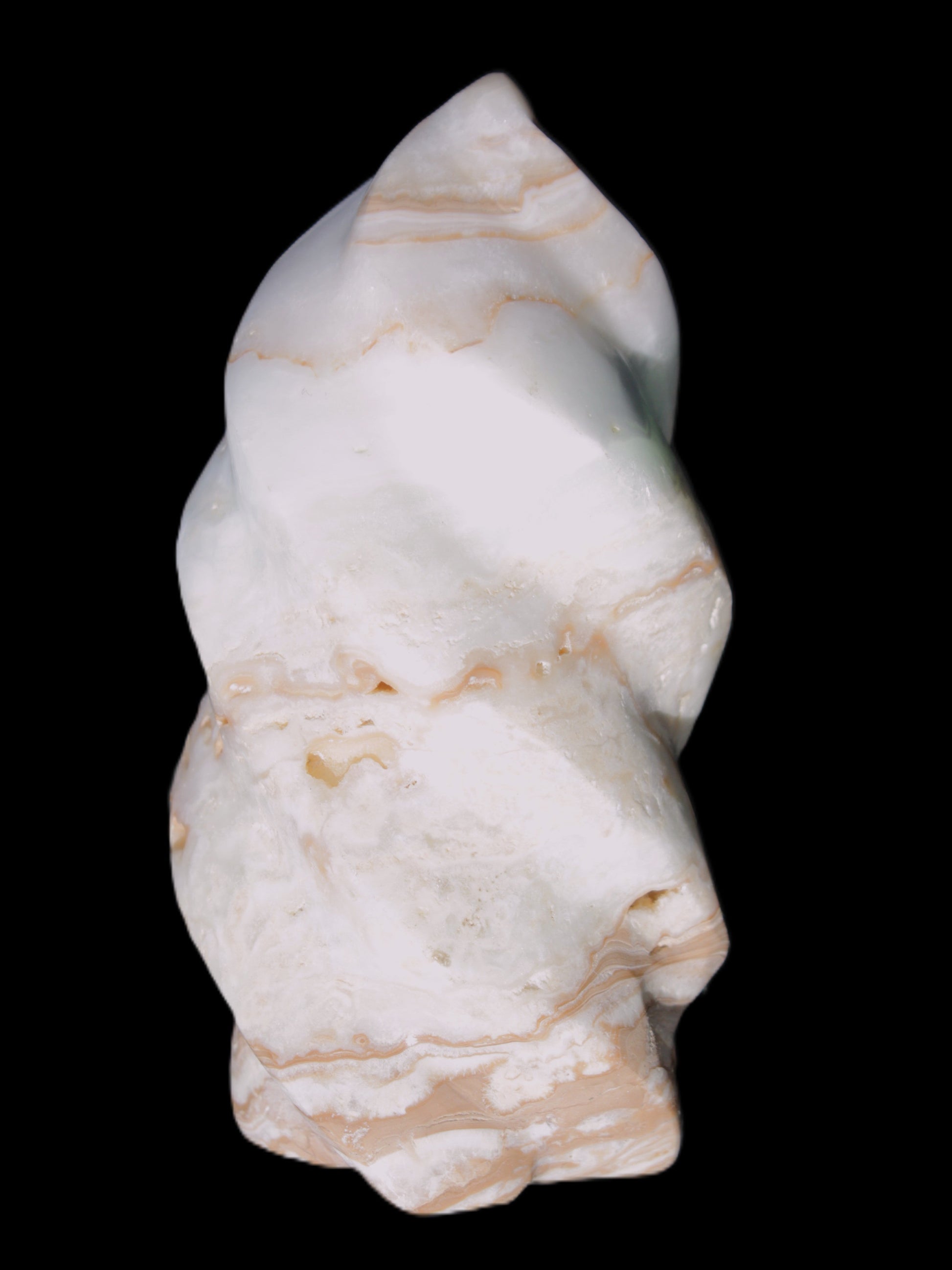 Caribbean Calcite flame 49*105mm 384g Rocks and Things Store