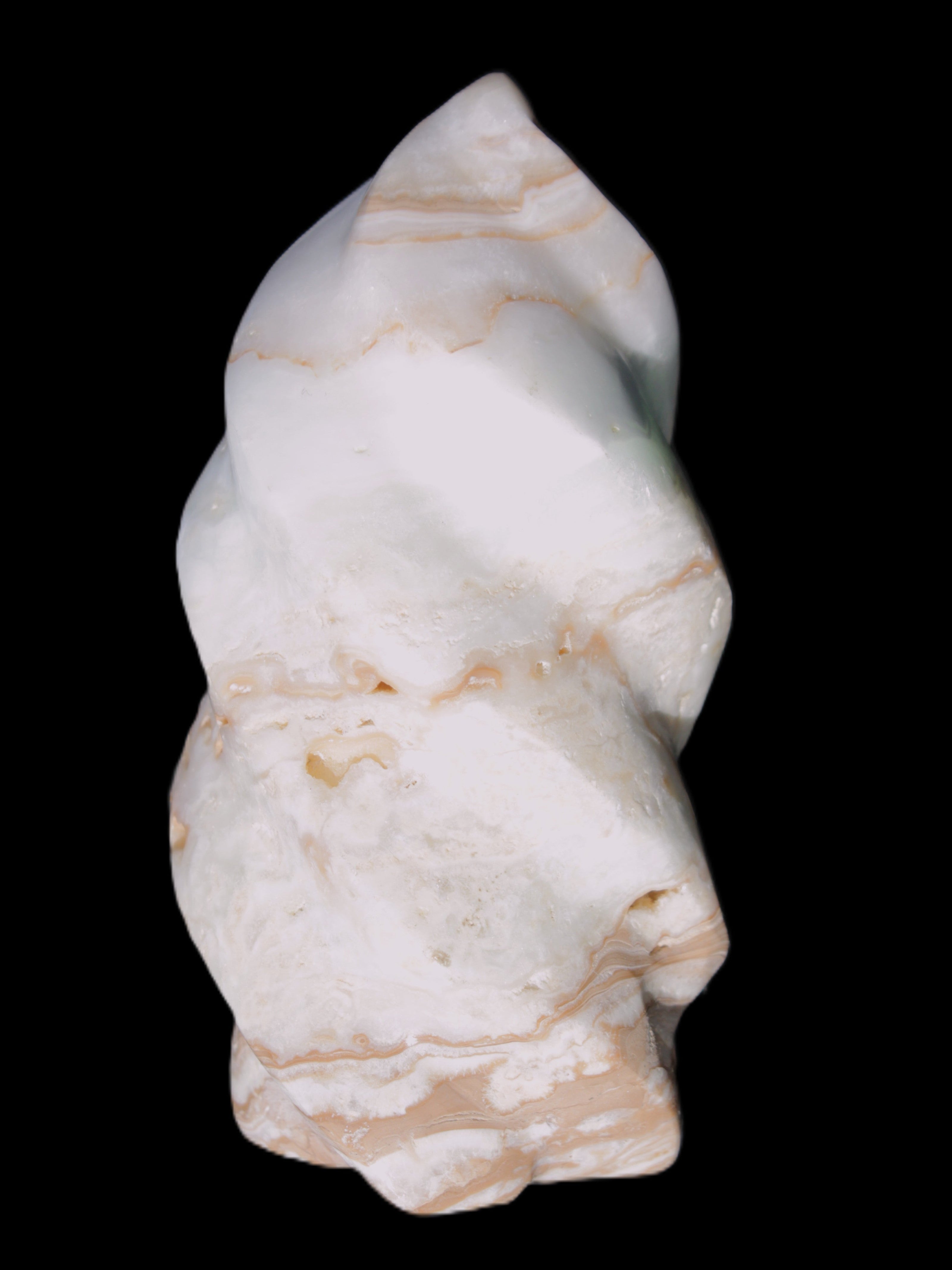 Caribbean Calcite flame 49*105mm 384g Rocks and Things Store