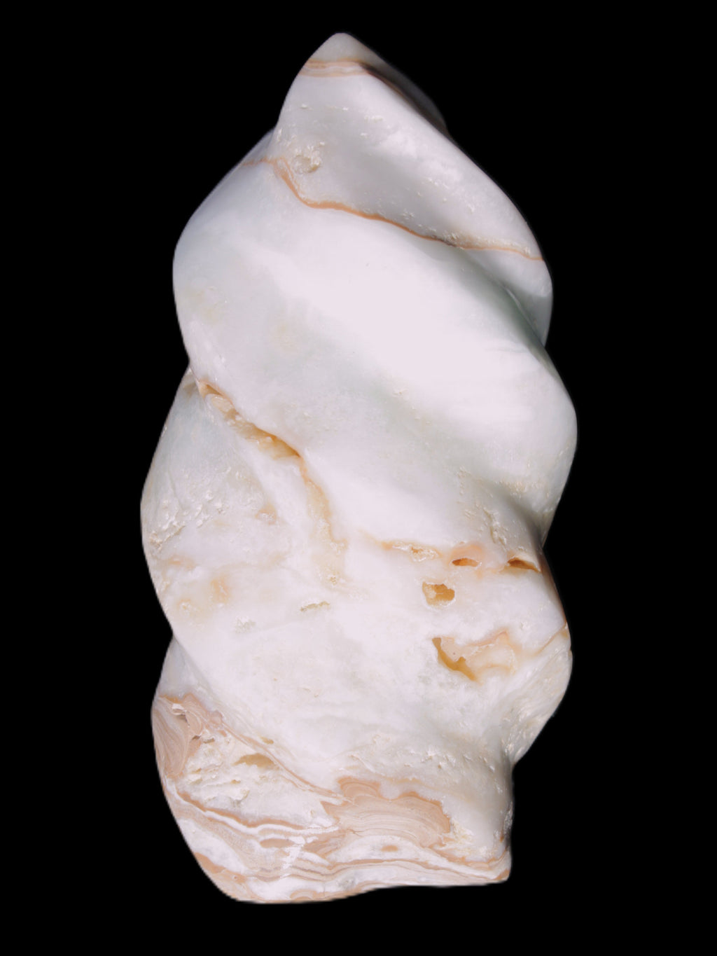 Caribbean Calcite flame 49*105mm 384g Rocks and Things Store