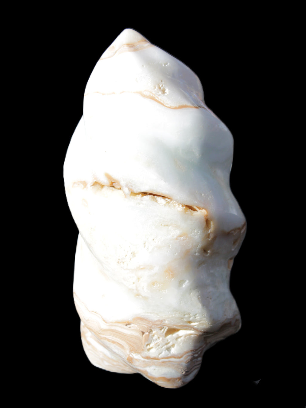 Caribbean Calcite flame 49*105mm 384g Rocks and Things Store