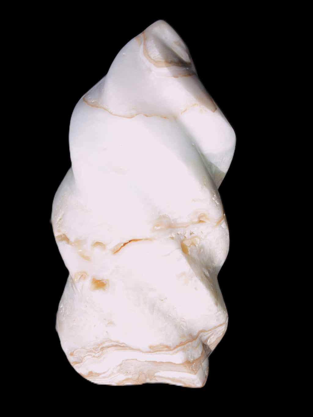 Caribbean Calcite flame 49*105mm 384g Rocks and Things Store