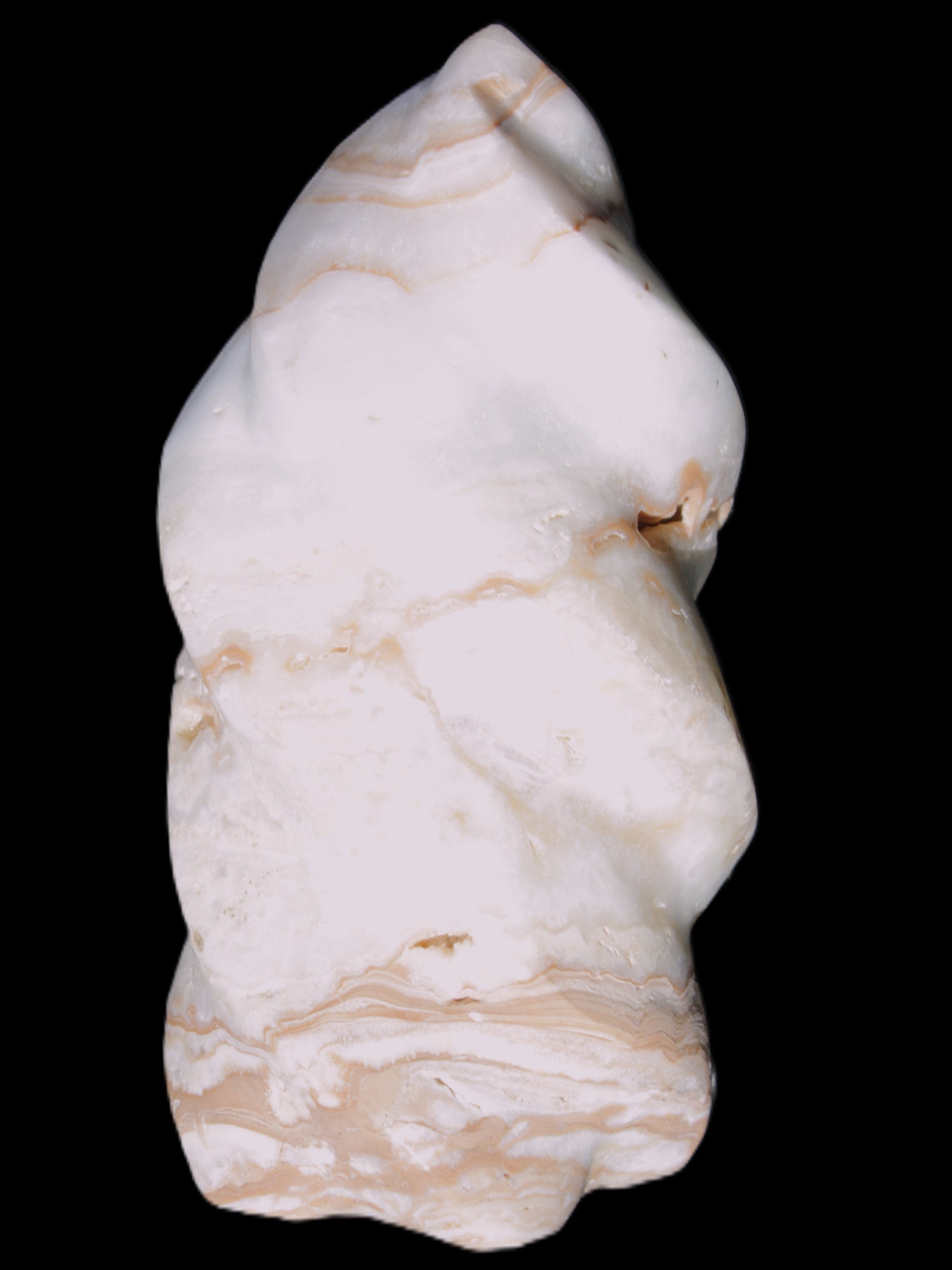 Caribbean Calcite flame 49*105mm 384g Rocks and Things Store
