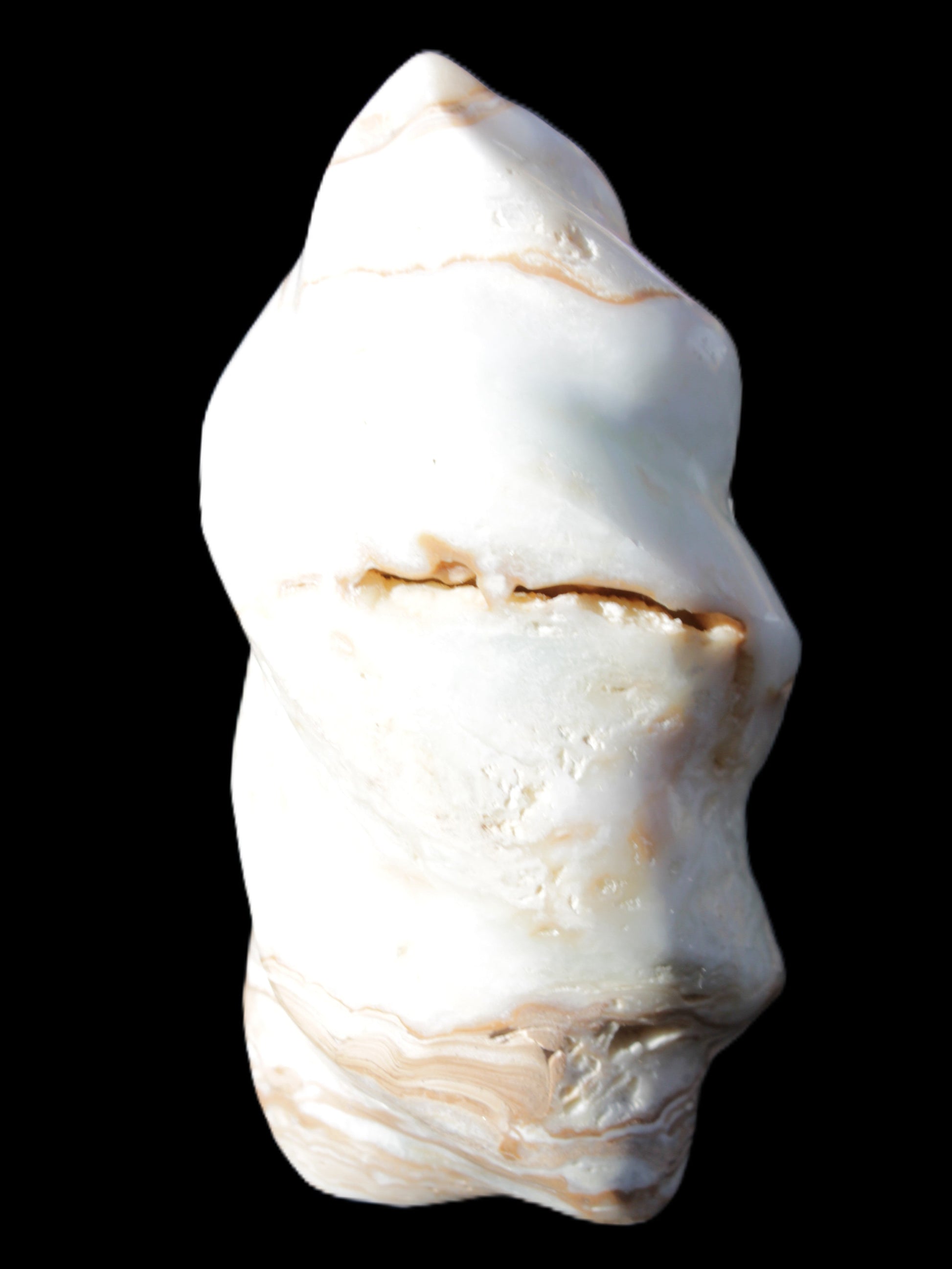 Caribbean Calcite flame 49*105mm 384g Rocks and Things Store