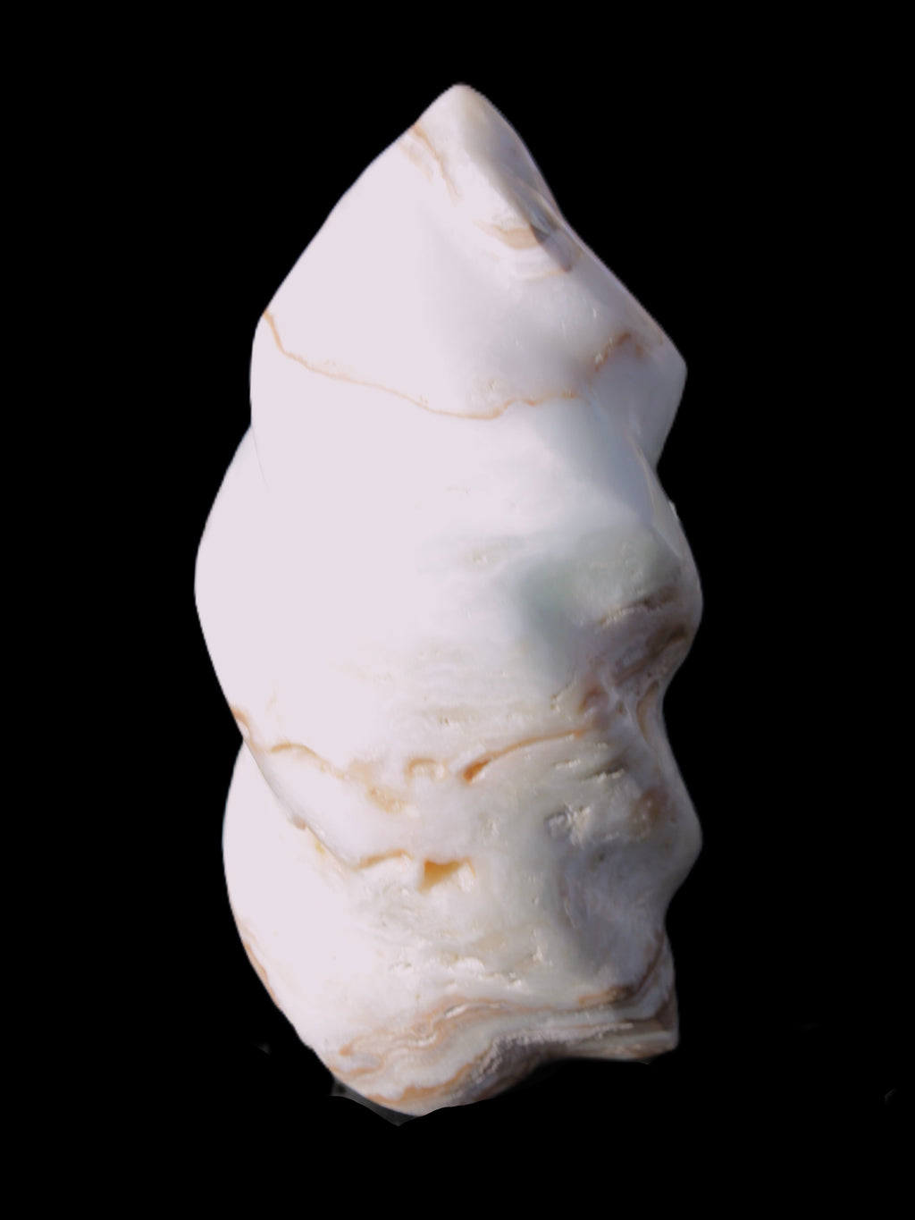 Caribbean Calcite flame 49*105mm 384g Rocks and Things Store