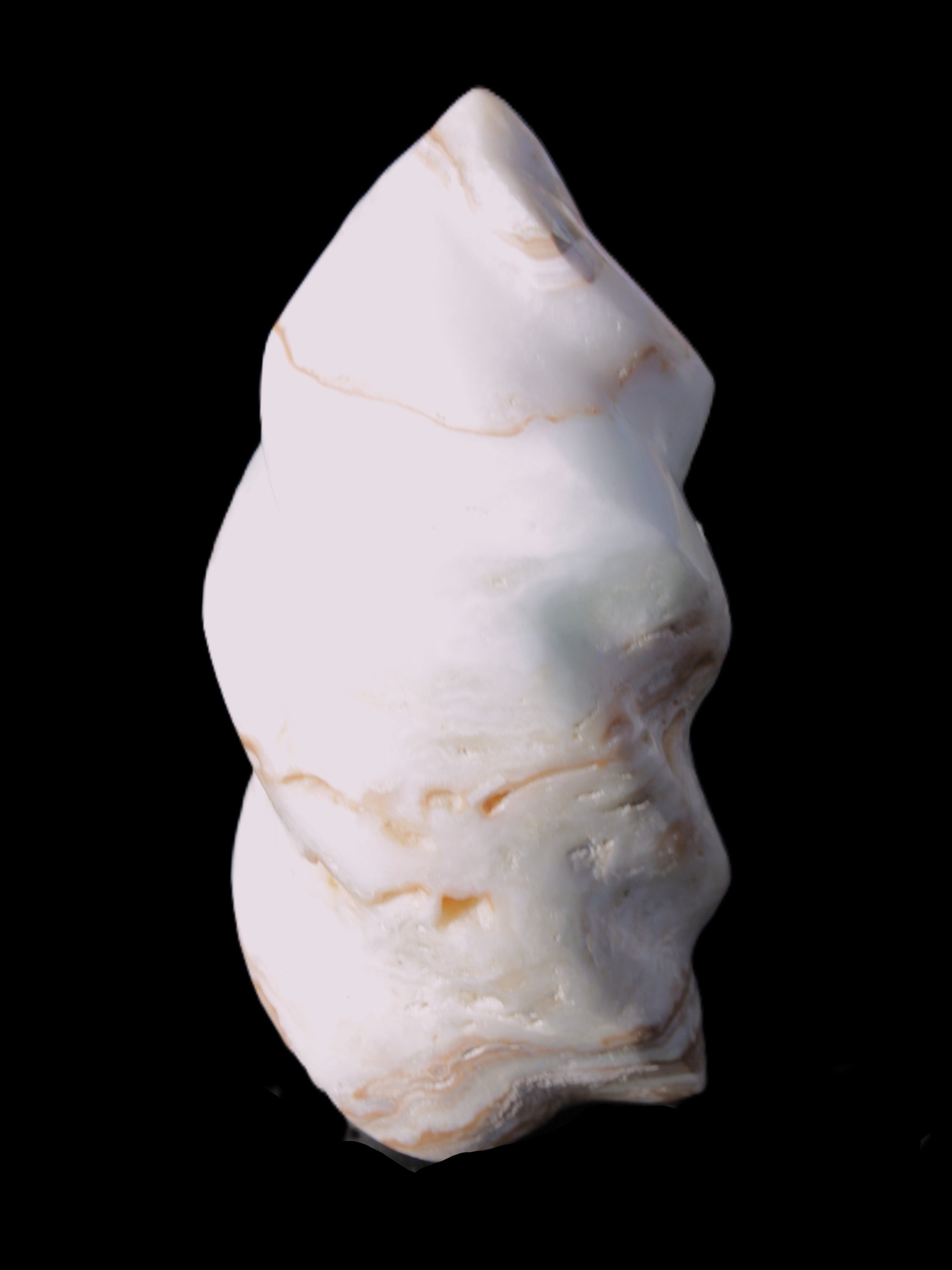 Caribbean Calcite flame 49*105mm 384g Rocks and Things Store