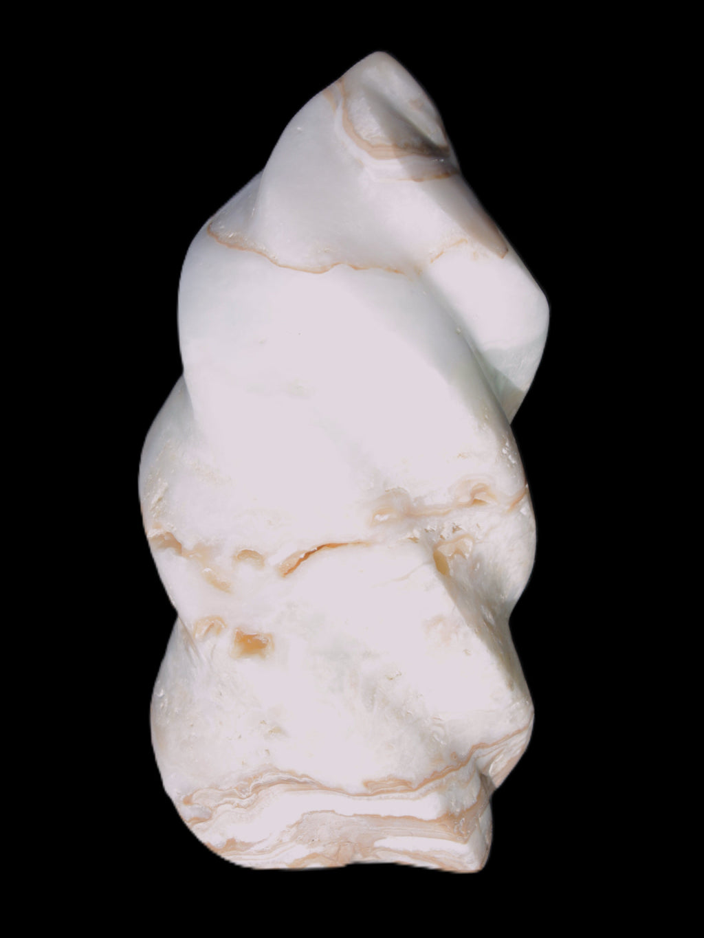 Caribbean Calcite flame 49*105mm 384g Rocks and Things Store