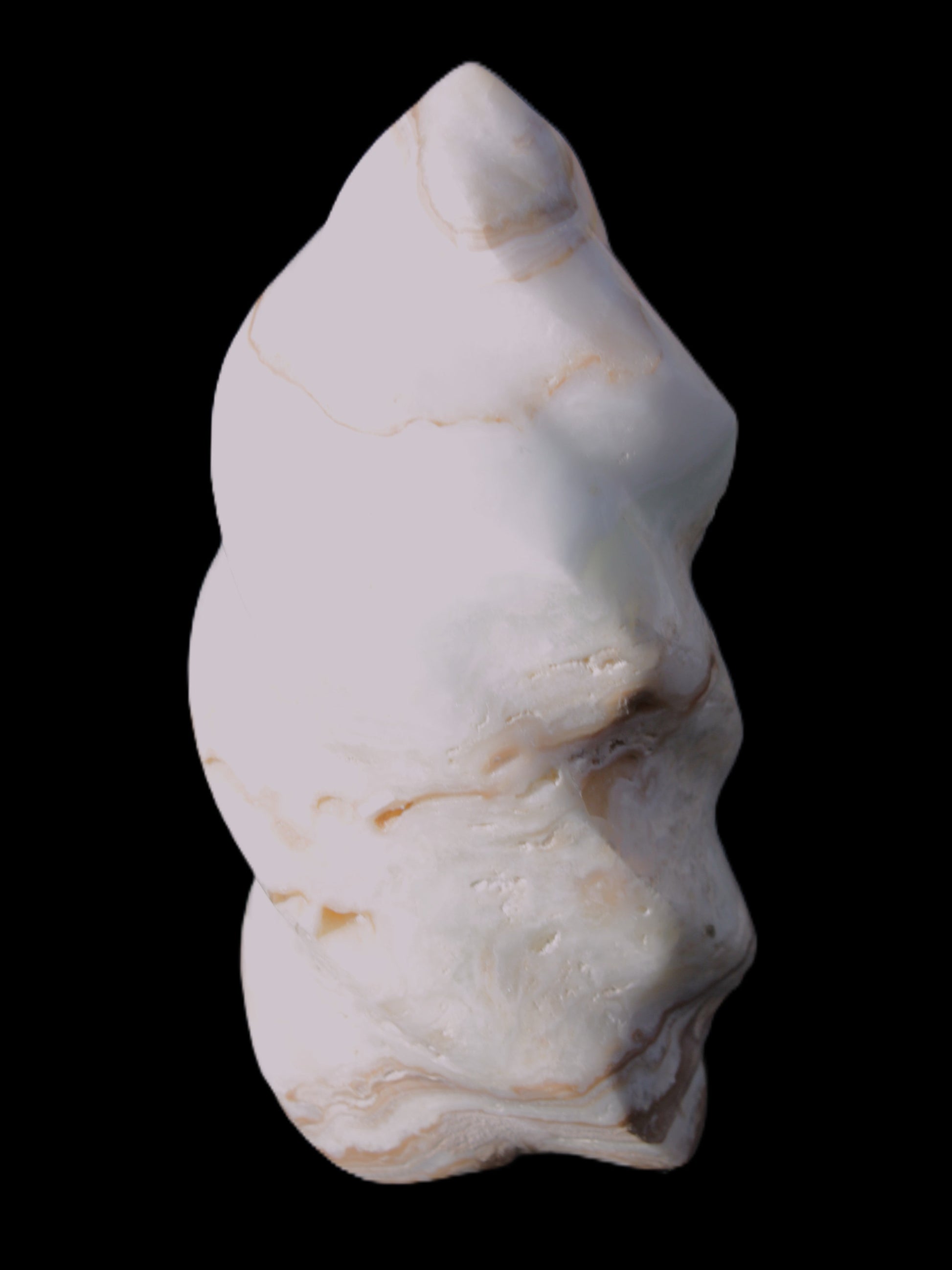 Caribbean Calcite flame 49*105mm 384g Rocks and Things Store