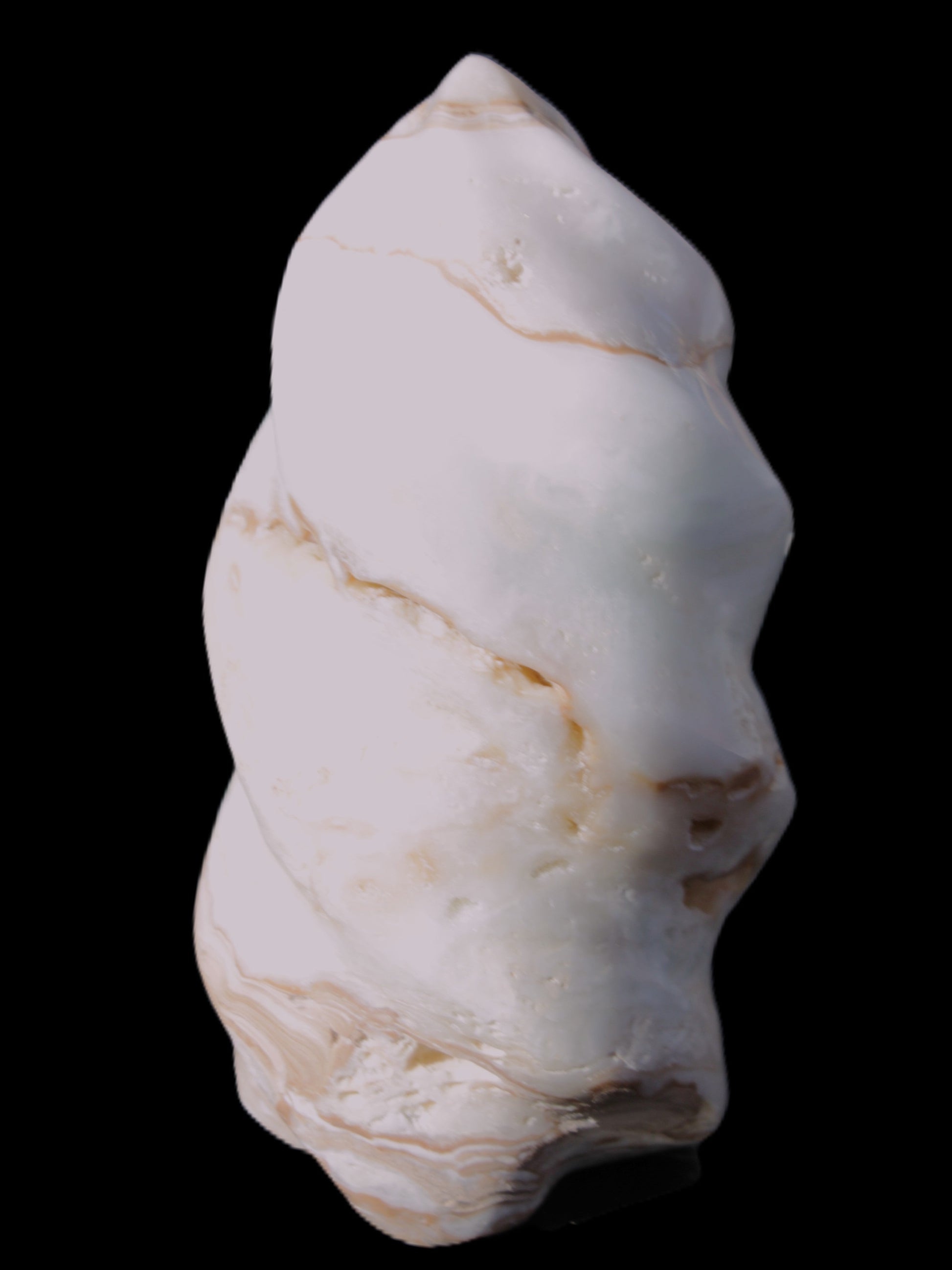 Caribbean Calcite flame 49*105mm 384g Rocks and Things Store