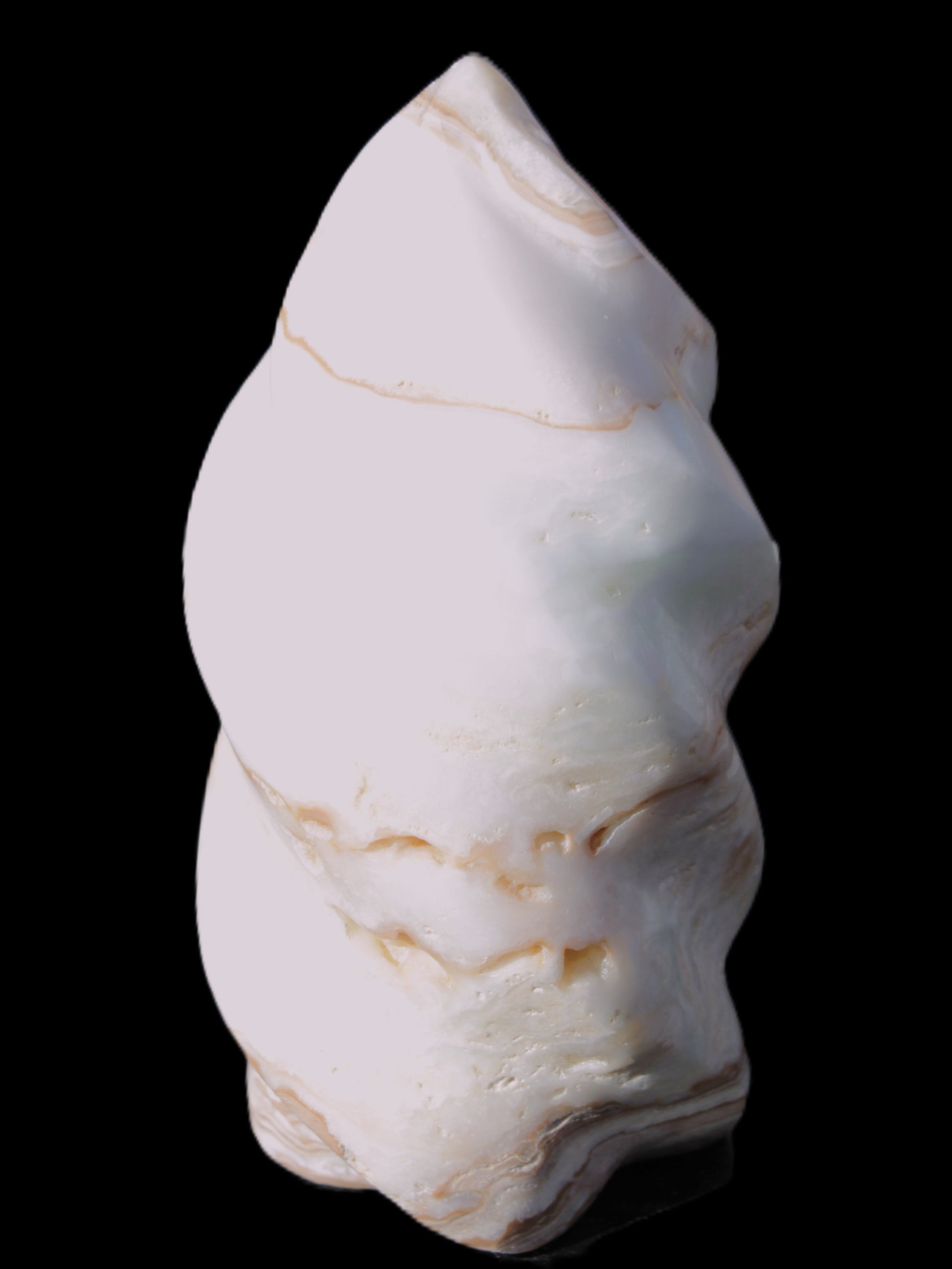 Caribbean Calcite flame 49*105mm 384g Rocks and Things Store