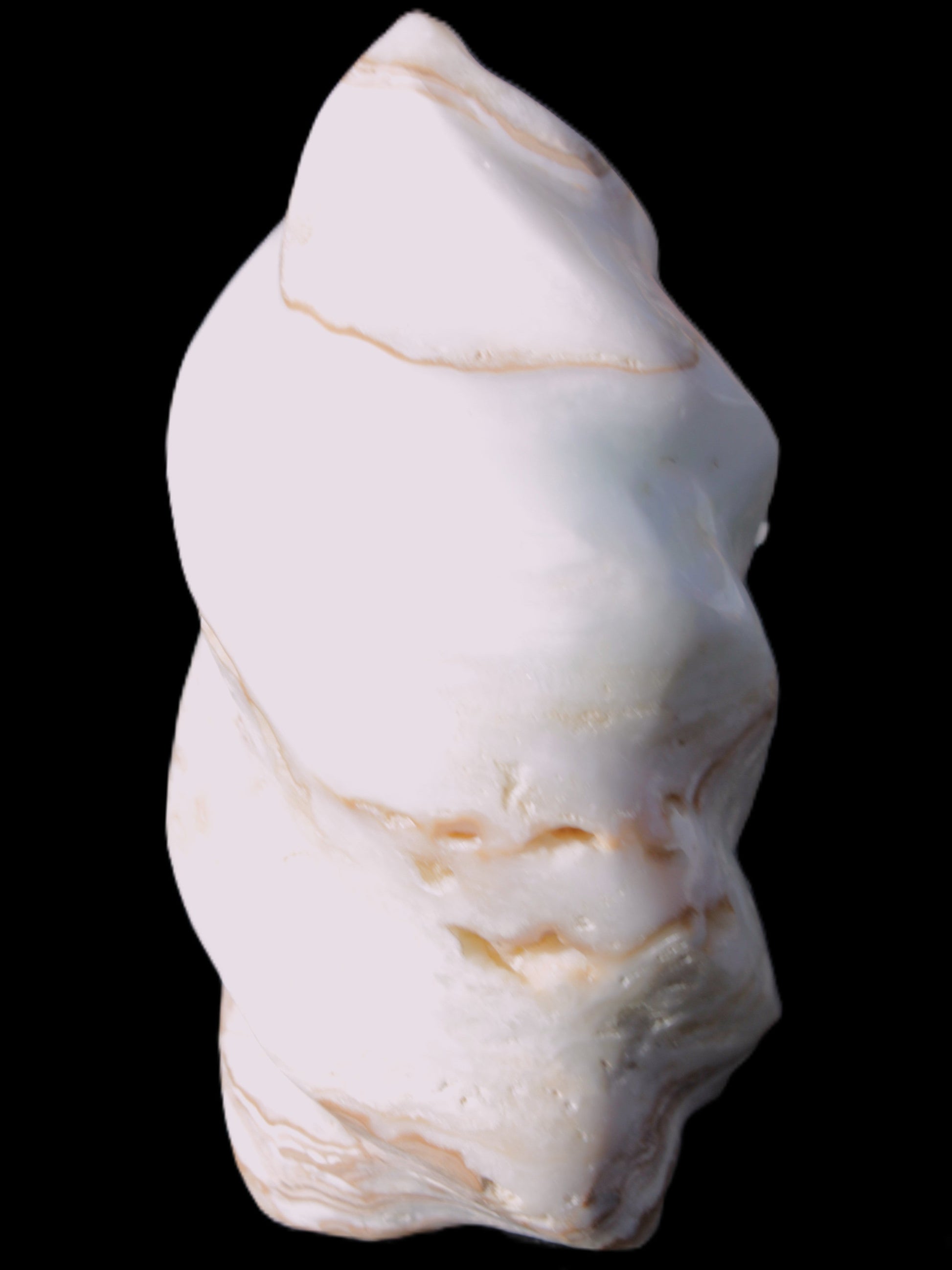 Caribbean Calcite flame 49*105mm 384g Rocks and Things Store