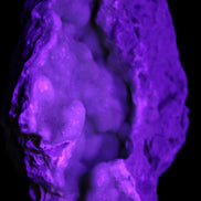 Blue Aragonite Caribbean Calcite specimen 101*40*79mm 223g in UV light - Rocks and Things Store