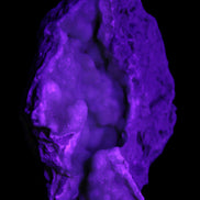 Blue Aragonite Caribbean Calcite specimen 101*40*79mm 223g in UV light - Rocks and Things Store