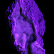 Blue Aragonite Caribbean Calcite specimen 101*40*79mm 223g in UV light - Rocks and Things Store