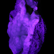 Blue Aragonite Caribbean Calcite specimen 101*40*79mm 223g in UV light - Rocks and Things Store