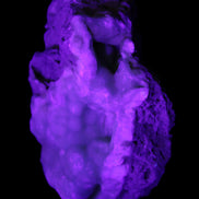 Blue Aragonite Caribbean Calcite specimen 101*40*79mm 223g in UV light - Rocks and Things Store