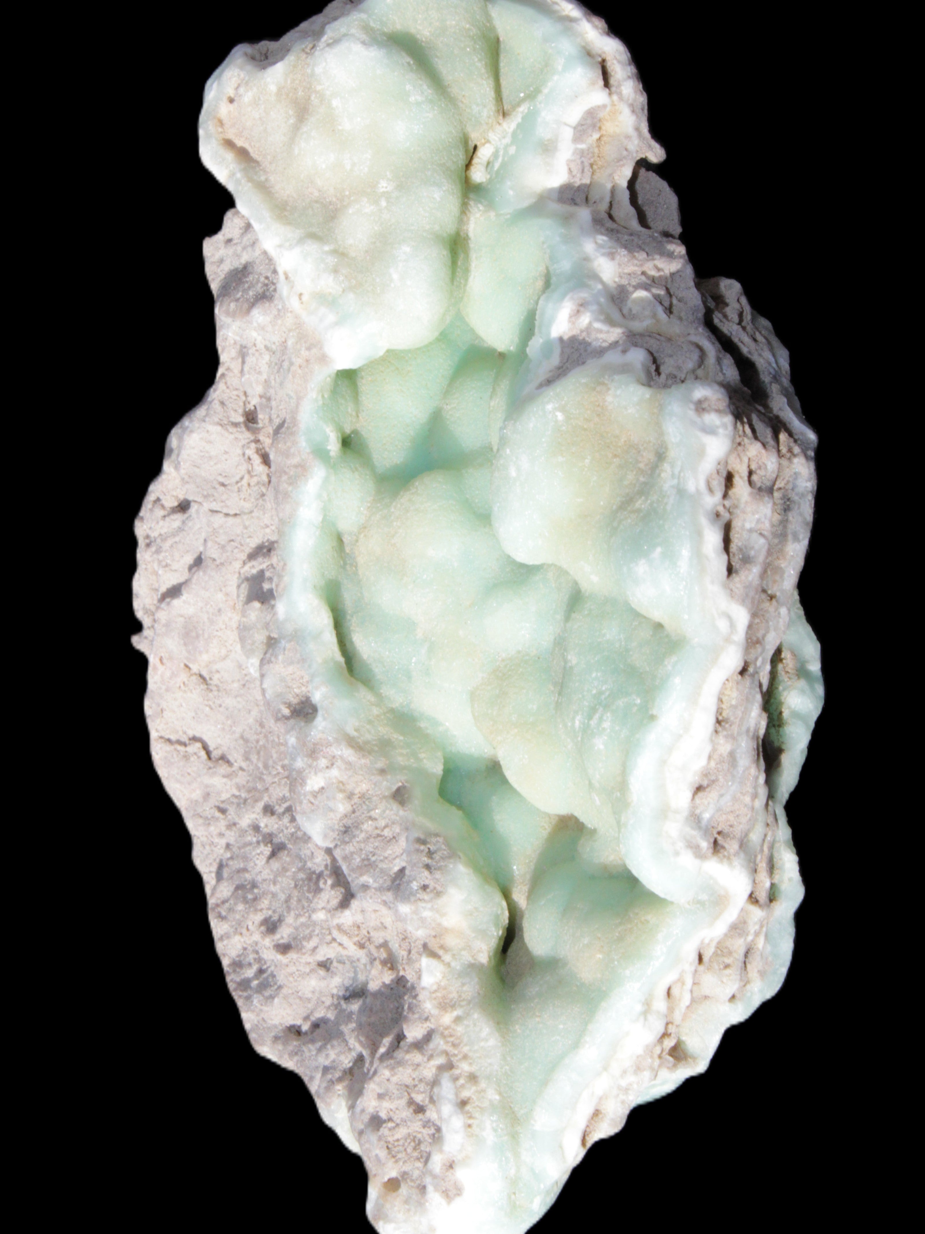 Blue Aragonite Caribbean Calcite specimen 101*40*79mm 223g Rocks and Things Store