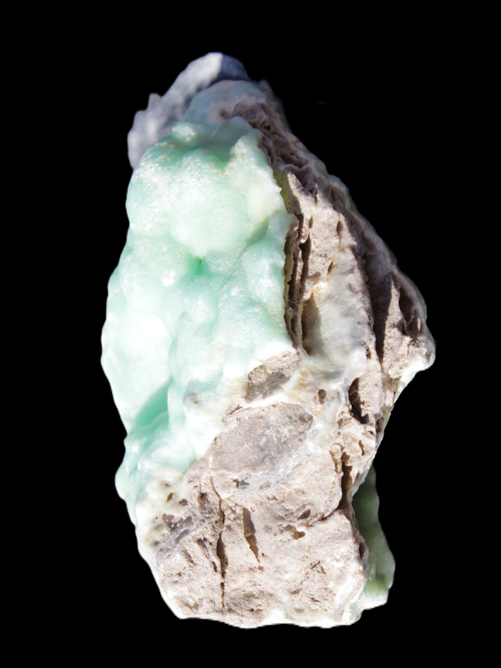 Blue Aragonite Caribbean Calcite specimen 101*40*79mm 223g Rocks and Things Store