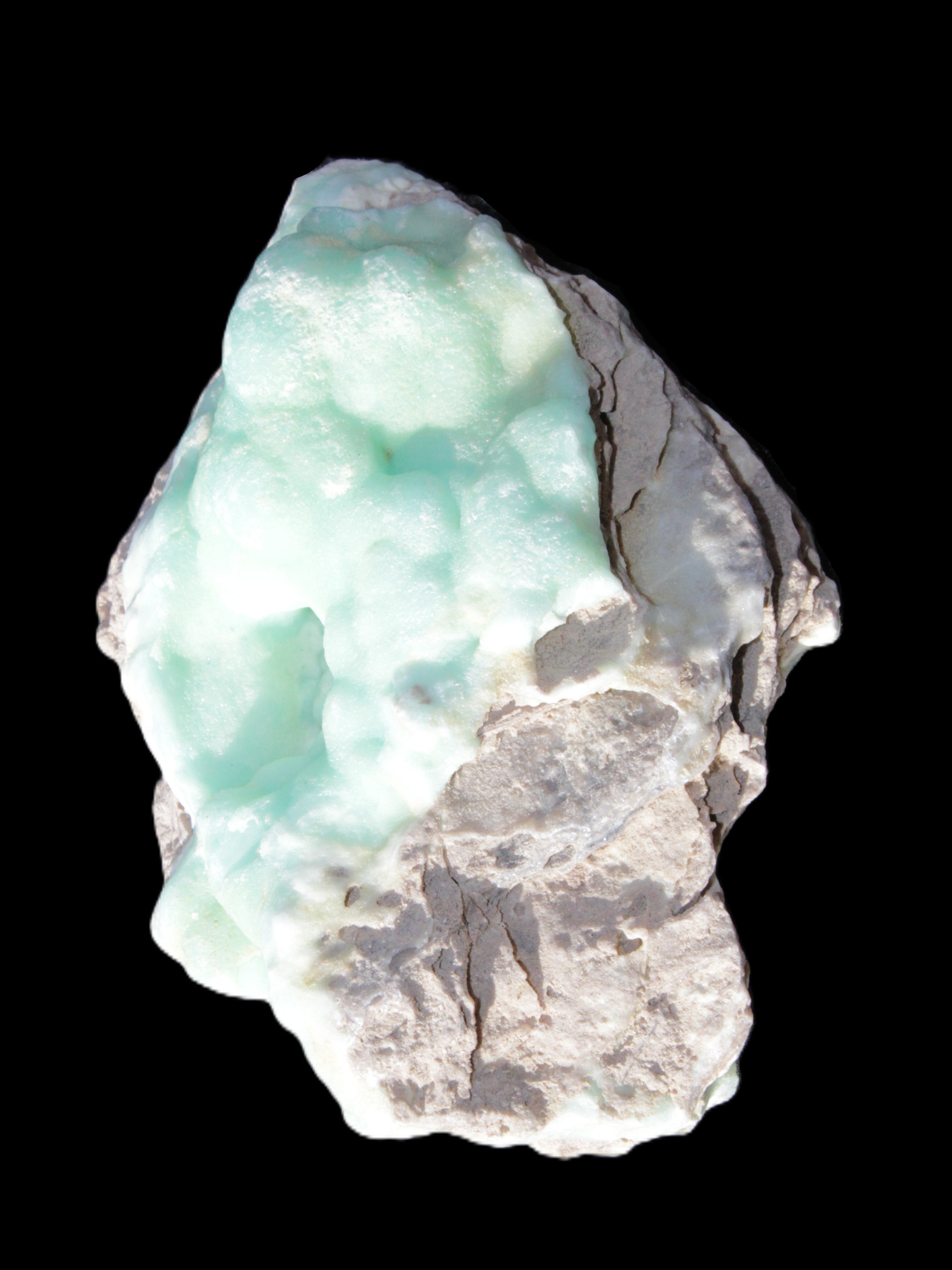 Blue Aragonite Caribbean Calcite specimen 101*40*79mm 223g Rocks and Things Store