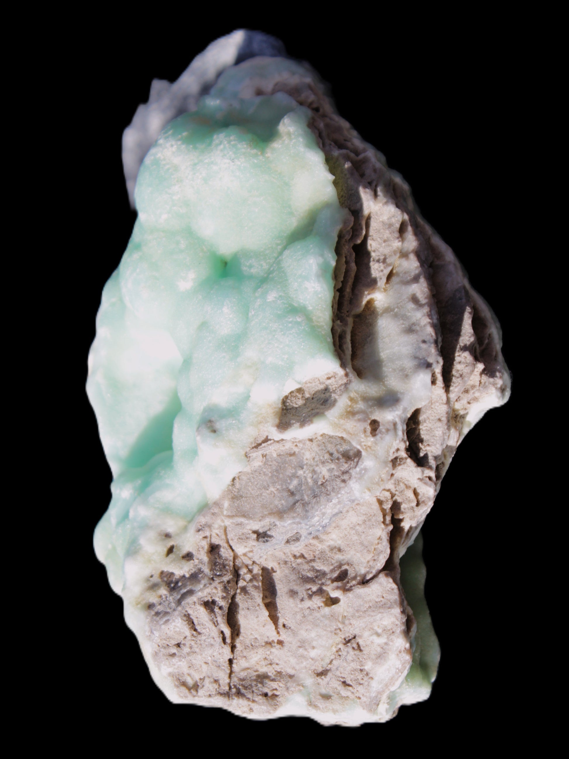 Blue Aragonite Caribbean Calcite specimen 101*40*79mm 223g Rocks and Things Store