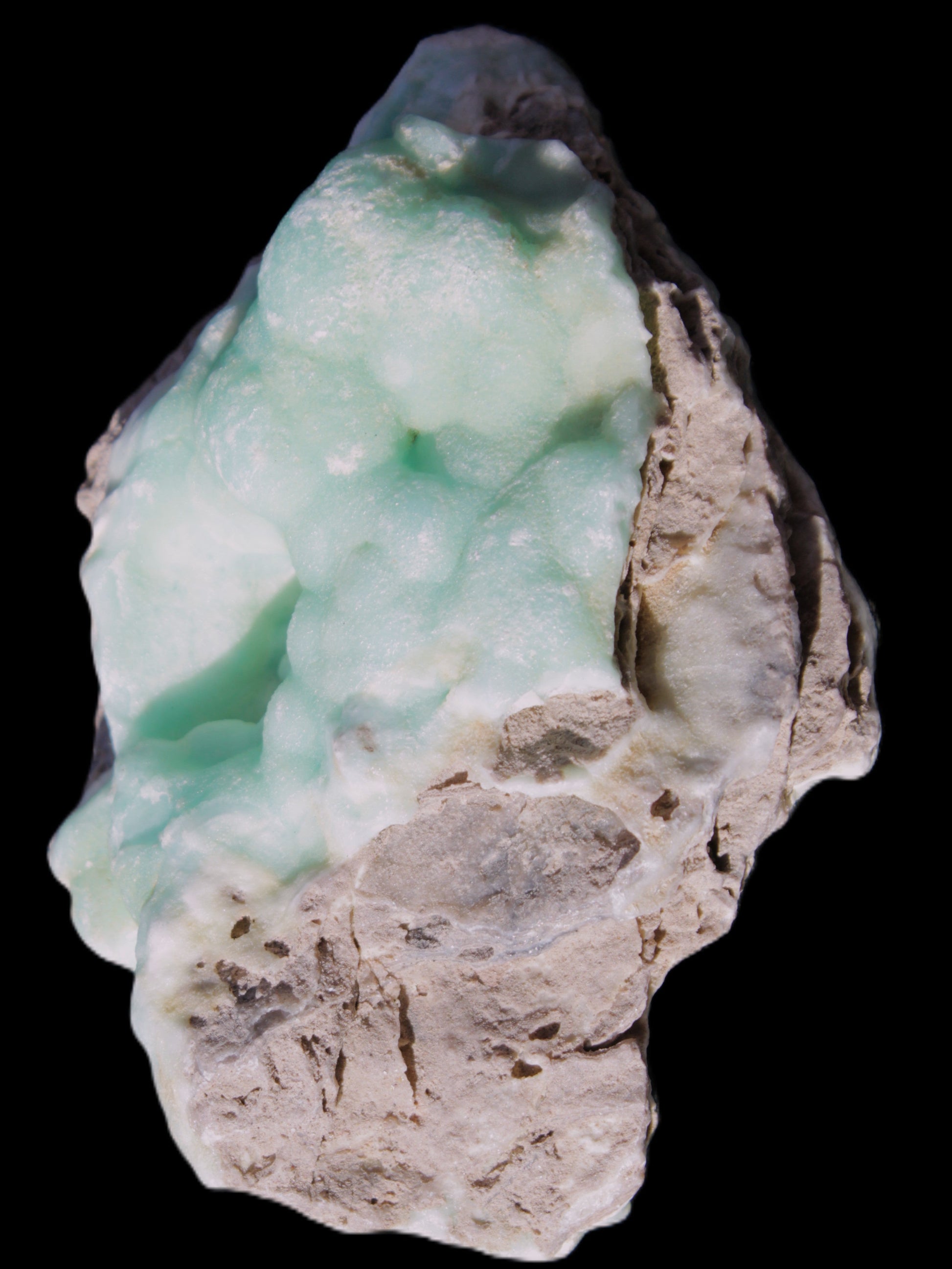 Blue Aragonite Caribbean Calcite specimen 101*40*79mm 223g Rocks and Things Store