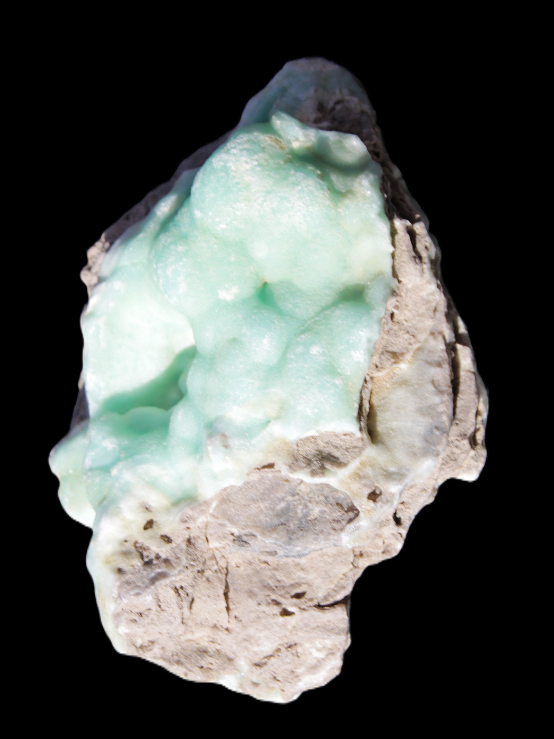 Blue Aragonite Caribbean Calcite specimen 101*40*79mm 223g Rocks and Things Store