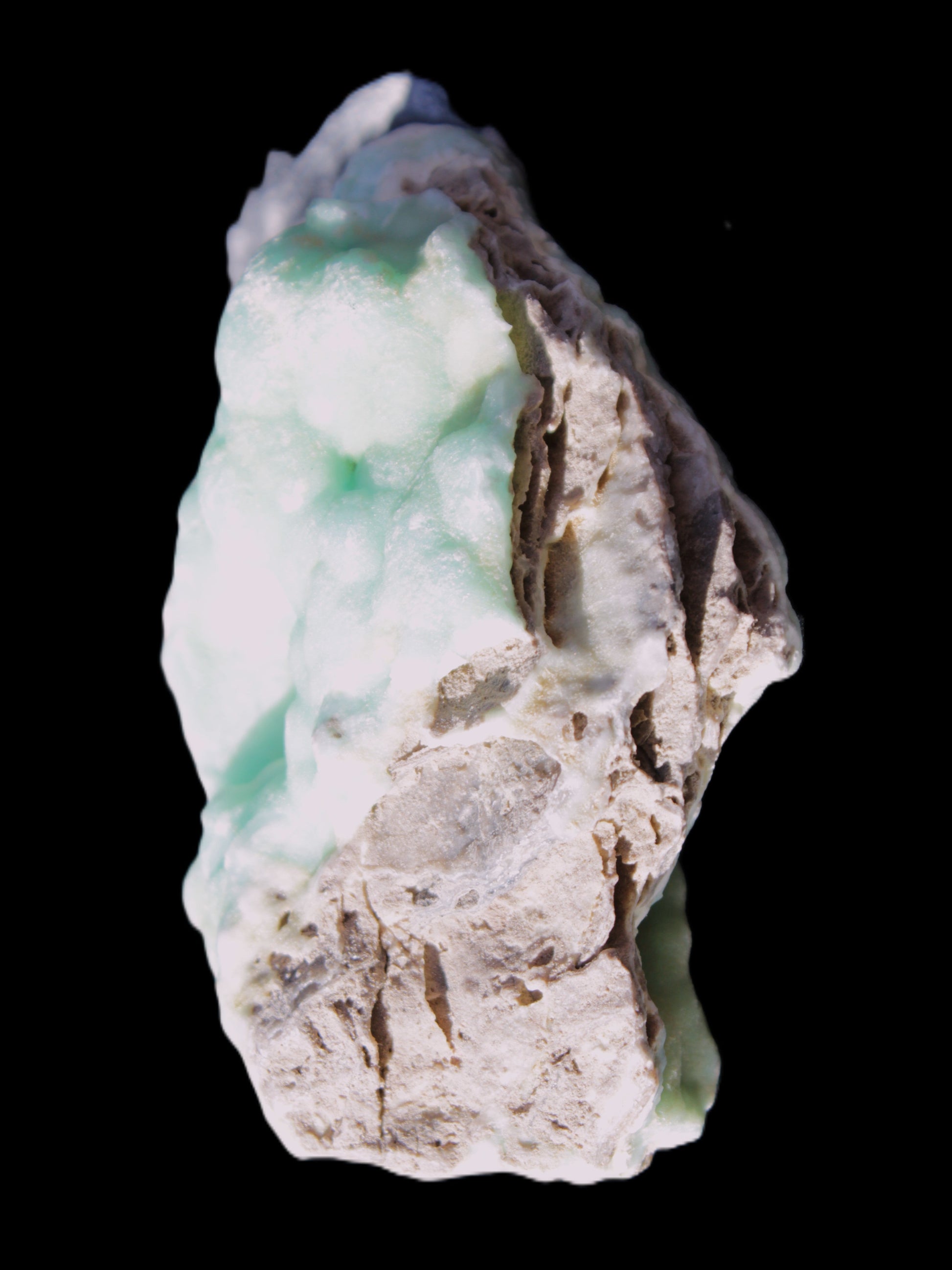 Blue Aragonite Caribbean Calcite specimen 101*40*79mm 223g Rocks and Things Store