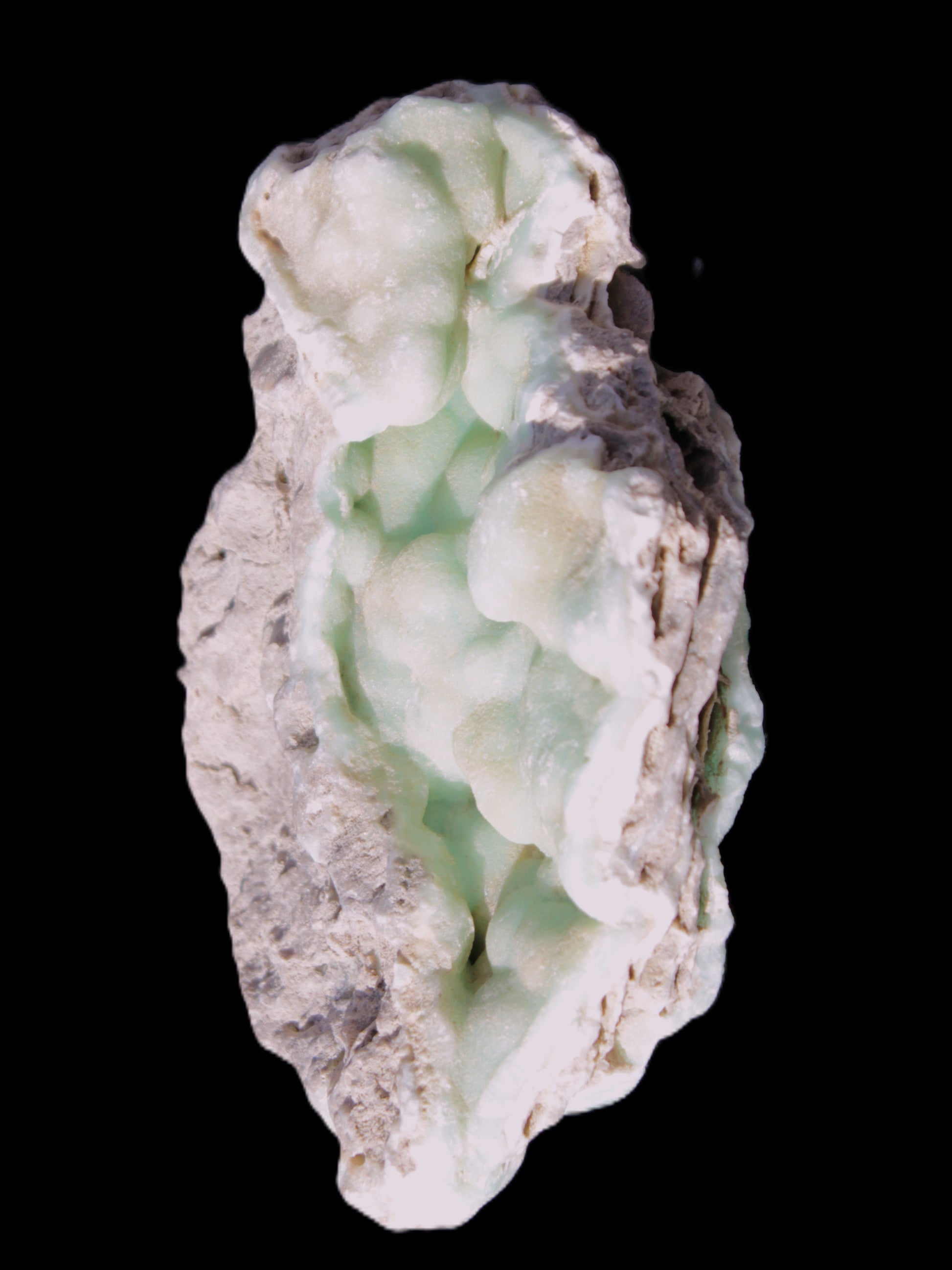 Blue Aragonite Caribbean Calcite specimen 101*40*79mm 223g Rocks and Things Store