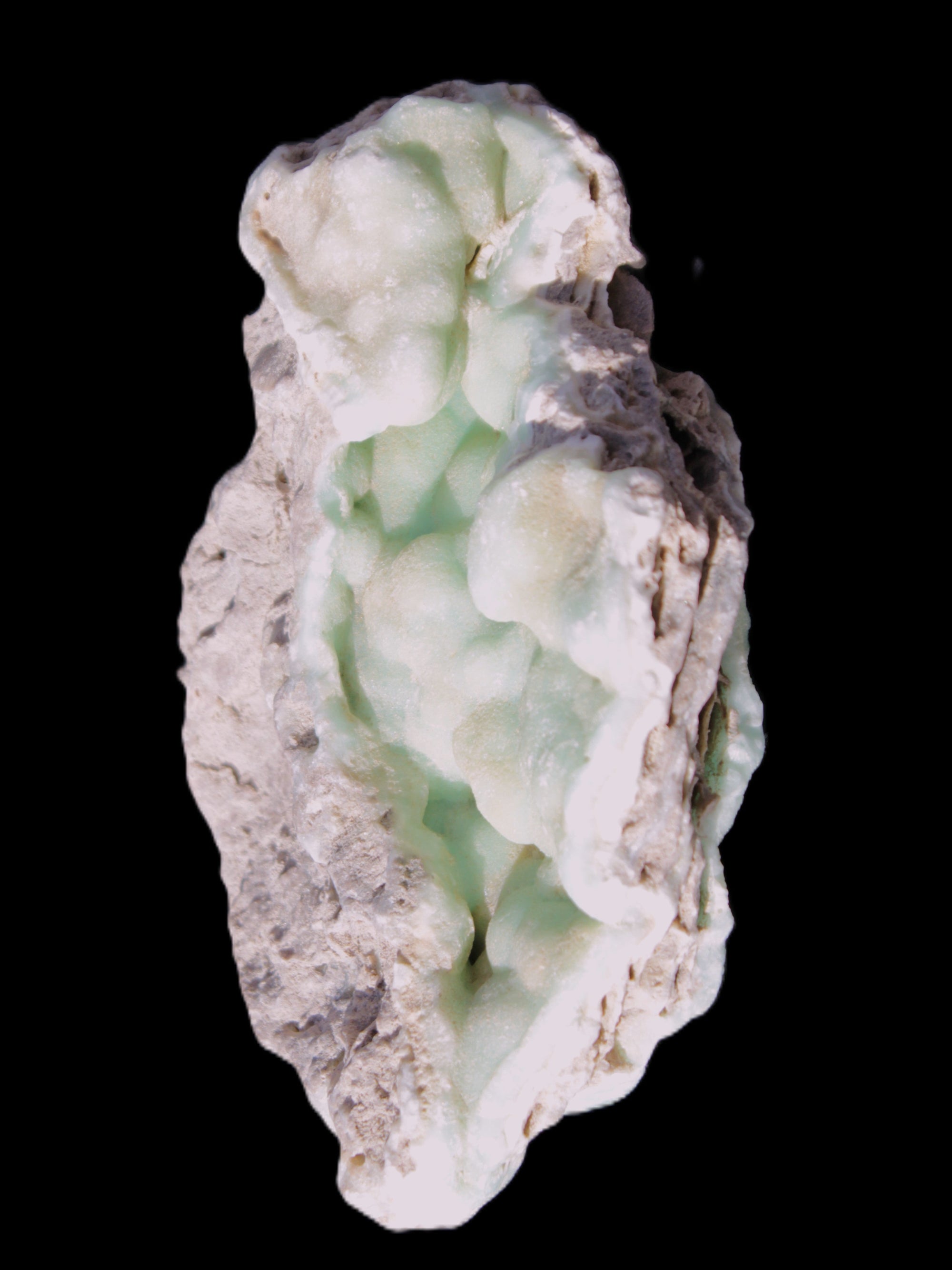 Blue Aragonite Caribbean Calcite specimen 101*40*79mm 223g Rocks and Things Store