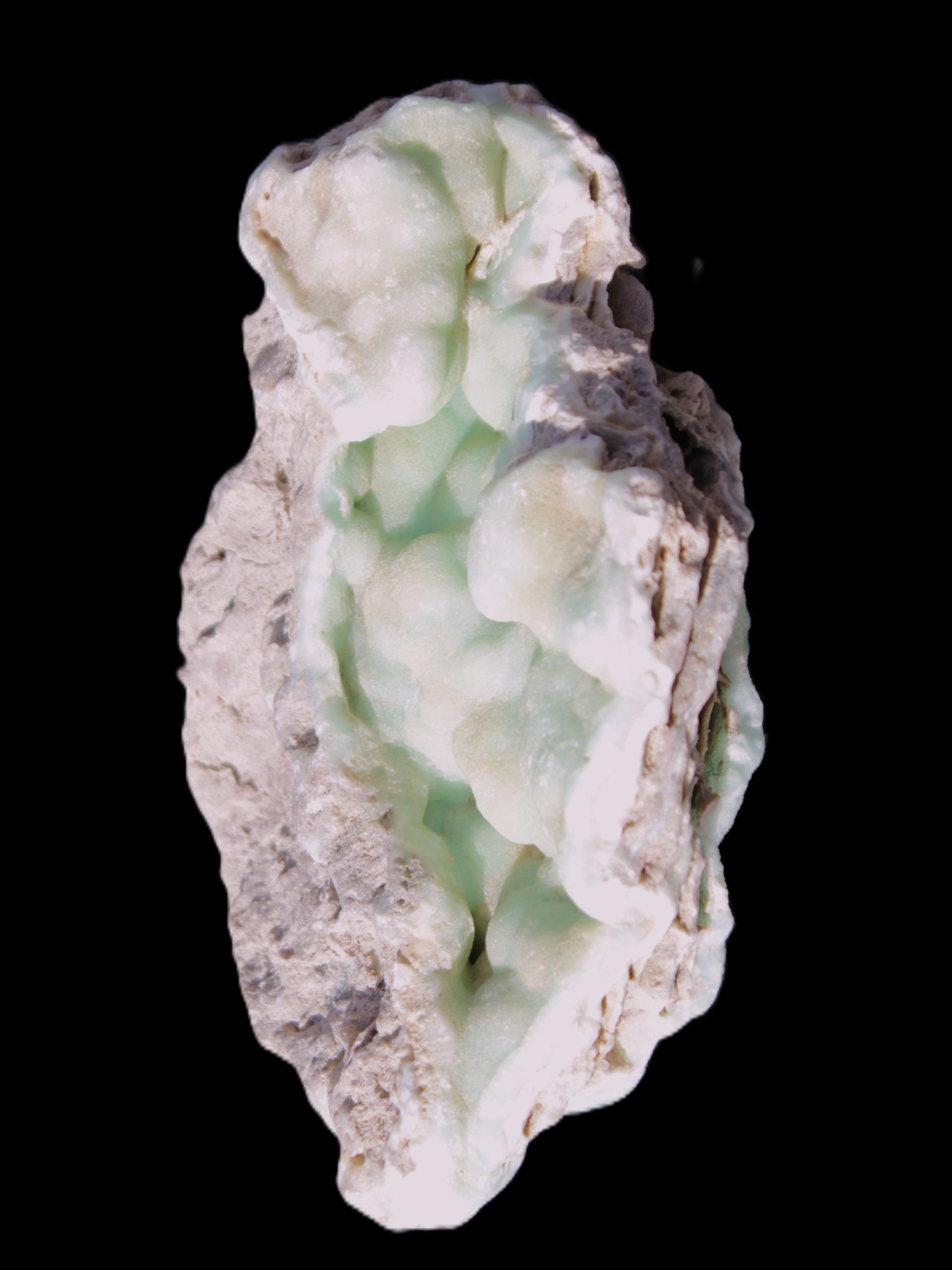 Blue Aragonite Caribbean Calcite specimen 101*40*79mm 223g Rocks and Things Store