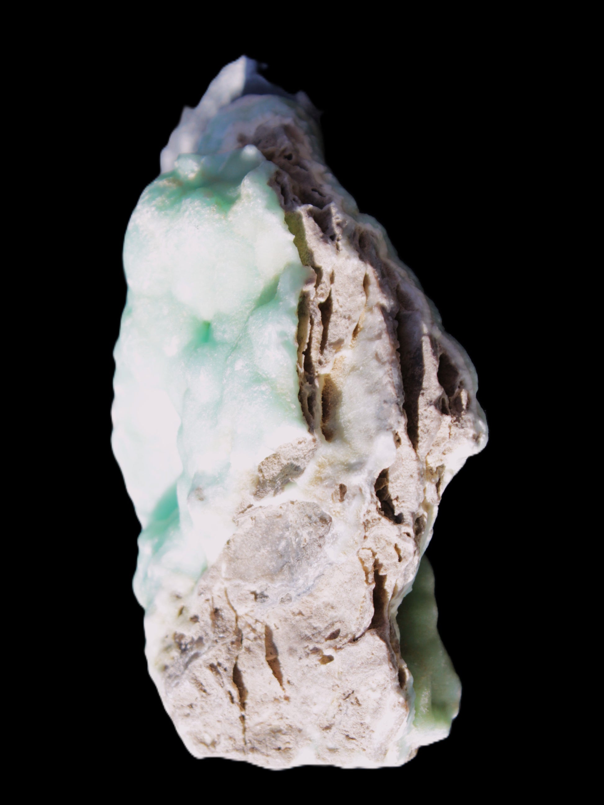 Blue Aragonite Caribbean Calcite specimen 101*40*79mm 223g Rocks and Things Store