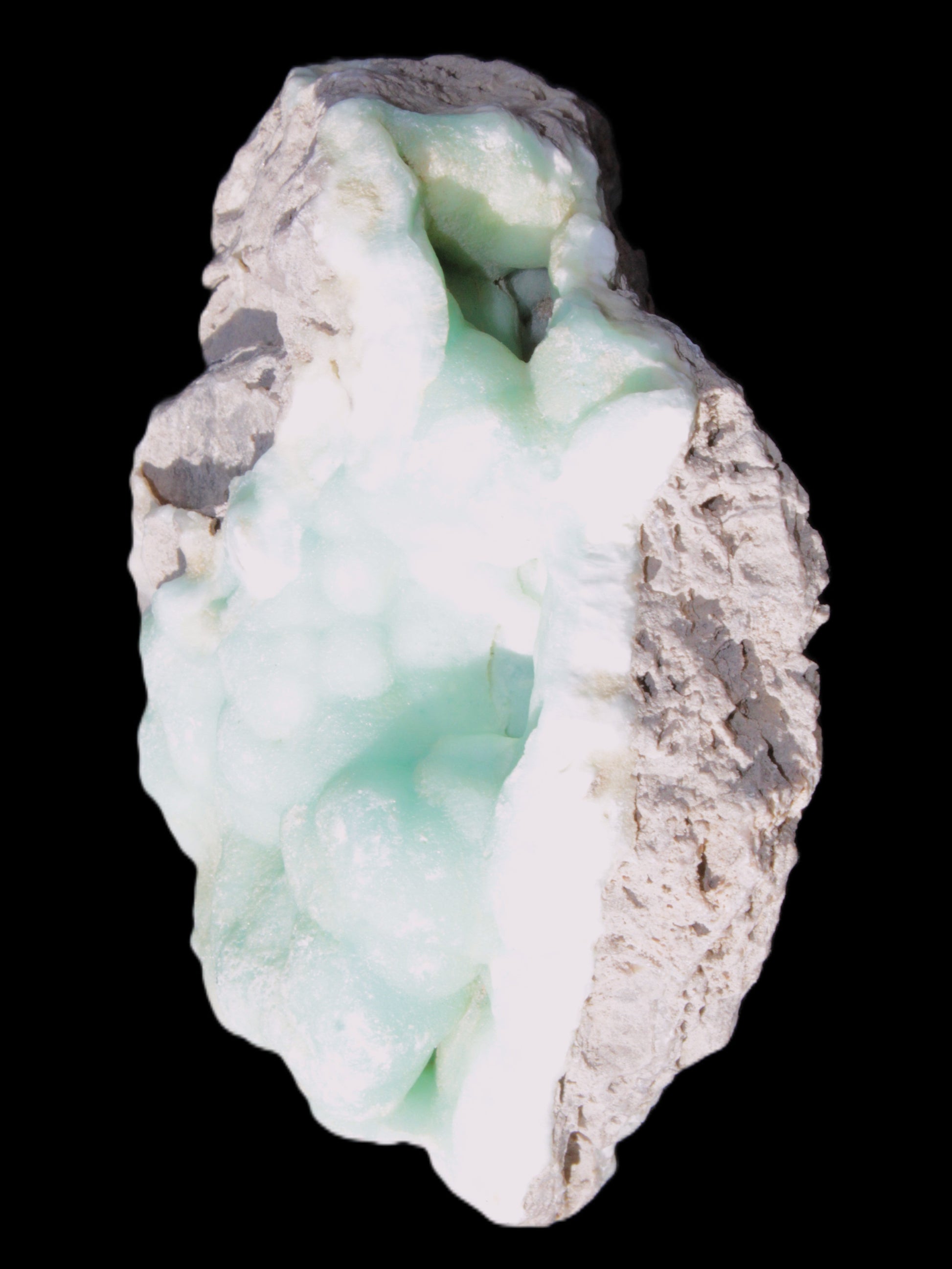 Blue Aragonite Caribbean Calcite specimen 101*40*79mm 223g Rocks and Things Store