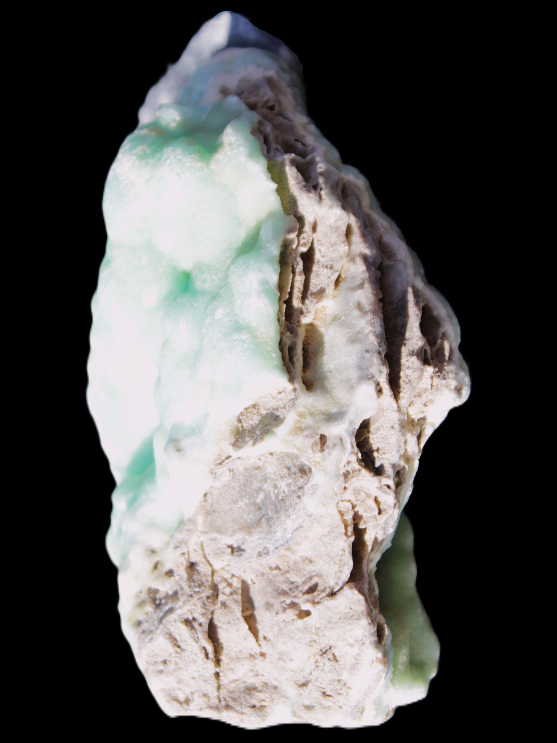 Blue Aragonite Caribbean Calcite specimen 101*40*79mm 223g Rocks and Things Store