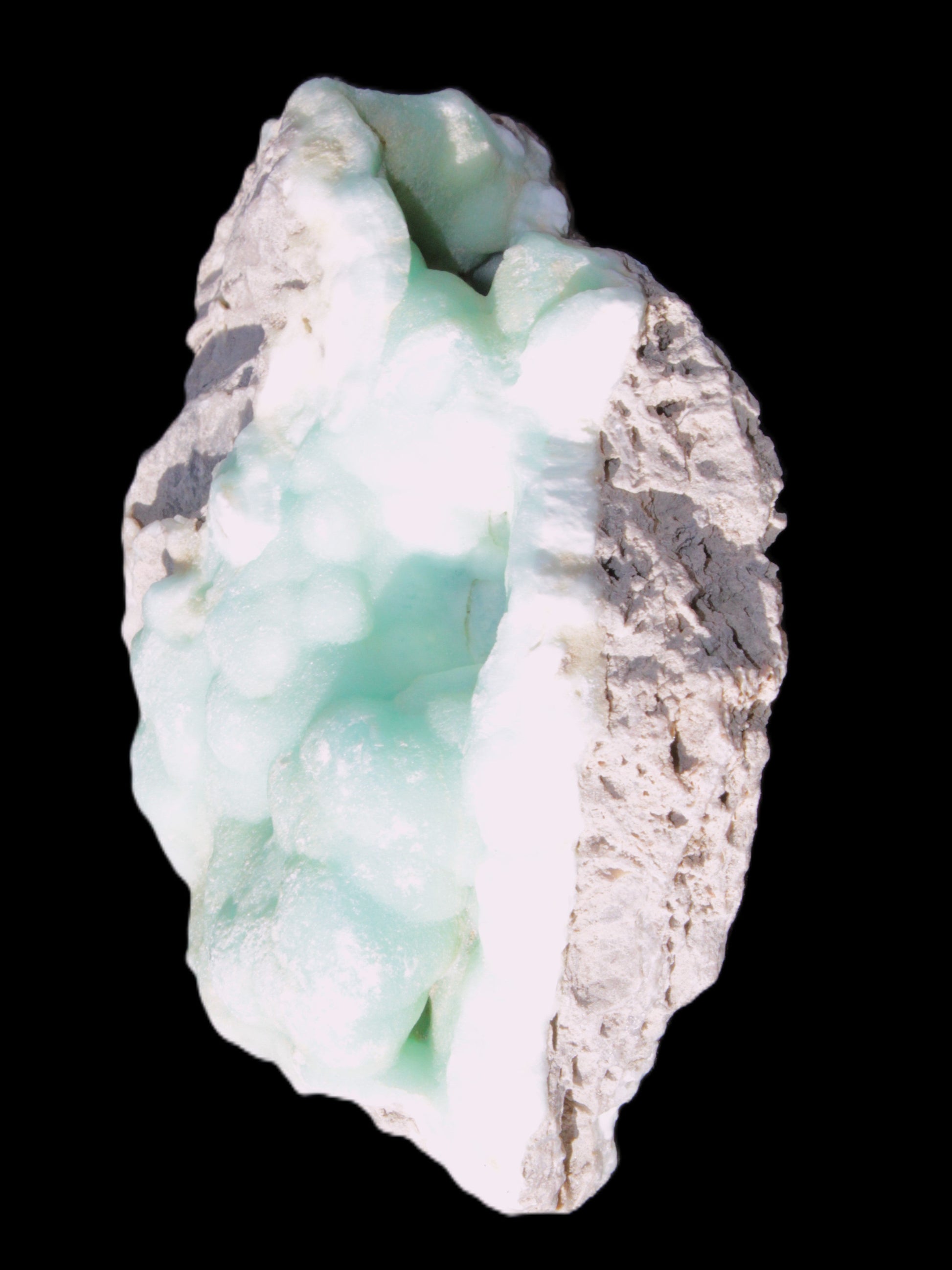 Blue Aragonite Caribbean Calcite specimen 101*40*79mm 223g Rocks and Things Store