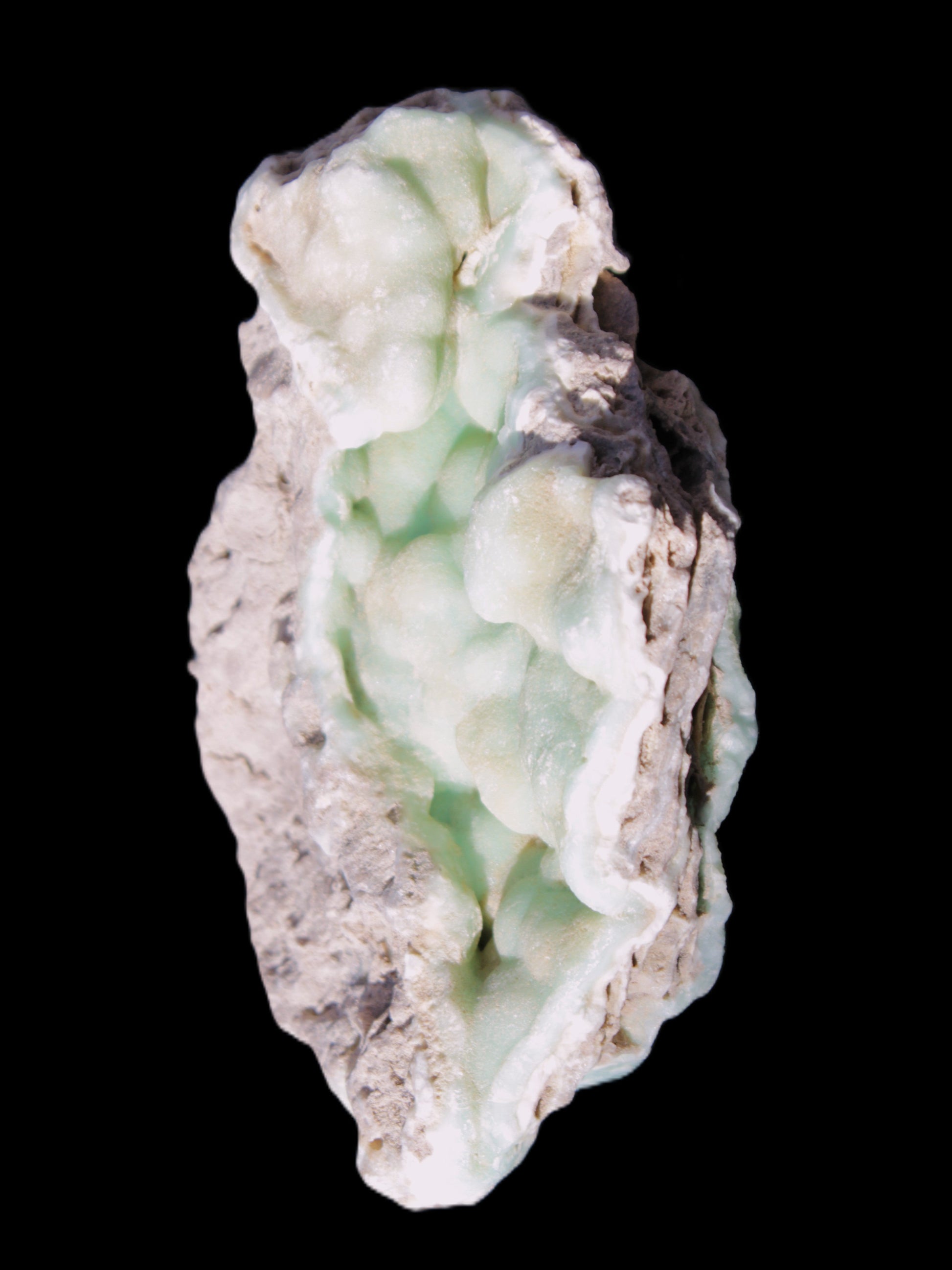 Blue Aragonite Caribbean Calcite specimen 101*40*79mm 223g Rocks and Things Store