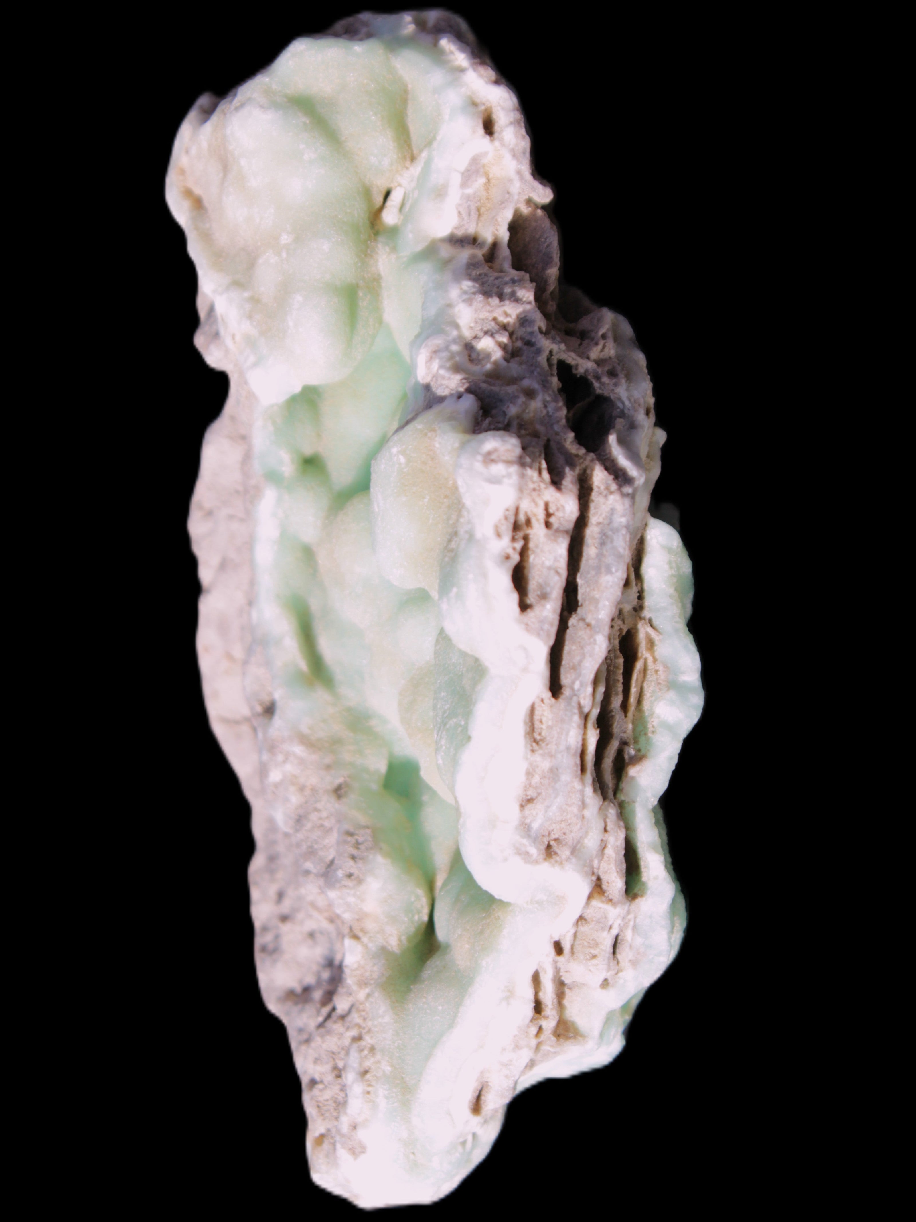 Blue Aragonite Caribbean Calcite specimen 101*40*79mm 223g Rocks and Things Store