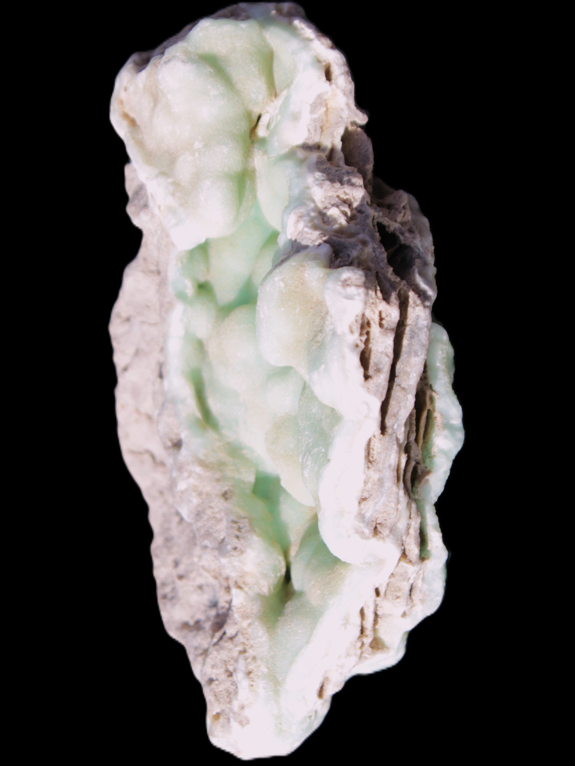 Blue Aragonite Caribbean Calcite specimen 101*40*79mm 223g Rocks and Things Store