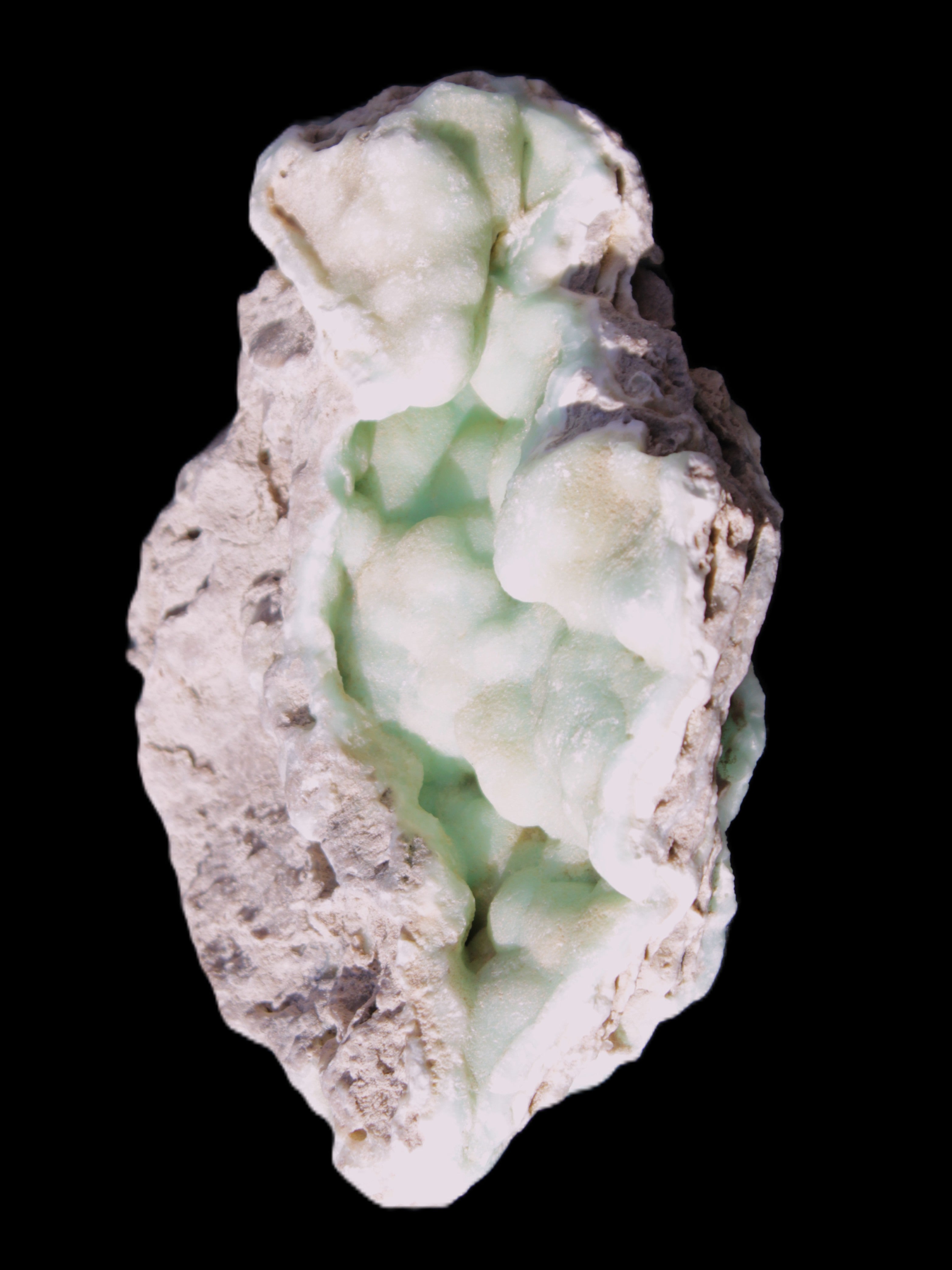 Blue Aragonite Caribbean Calcite specimen 101*40*79mm 223g Rocks and Things Store