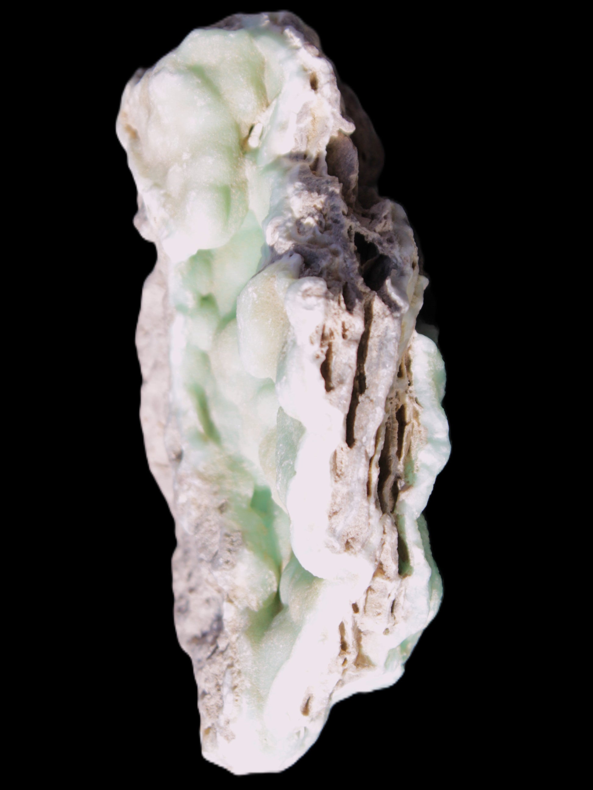 Blue Aragonite Caribbean Calcite specimen 101*40*79mm 223g Rocks and Things Store