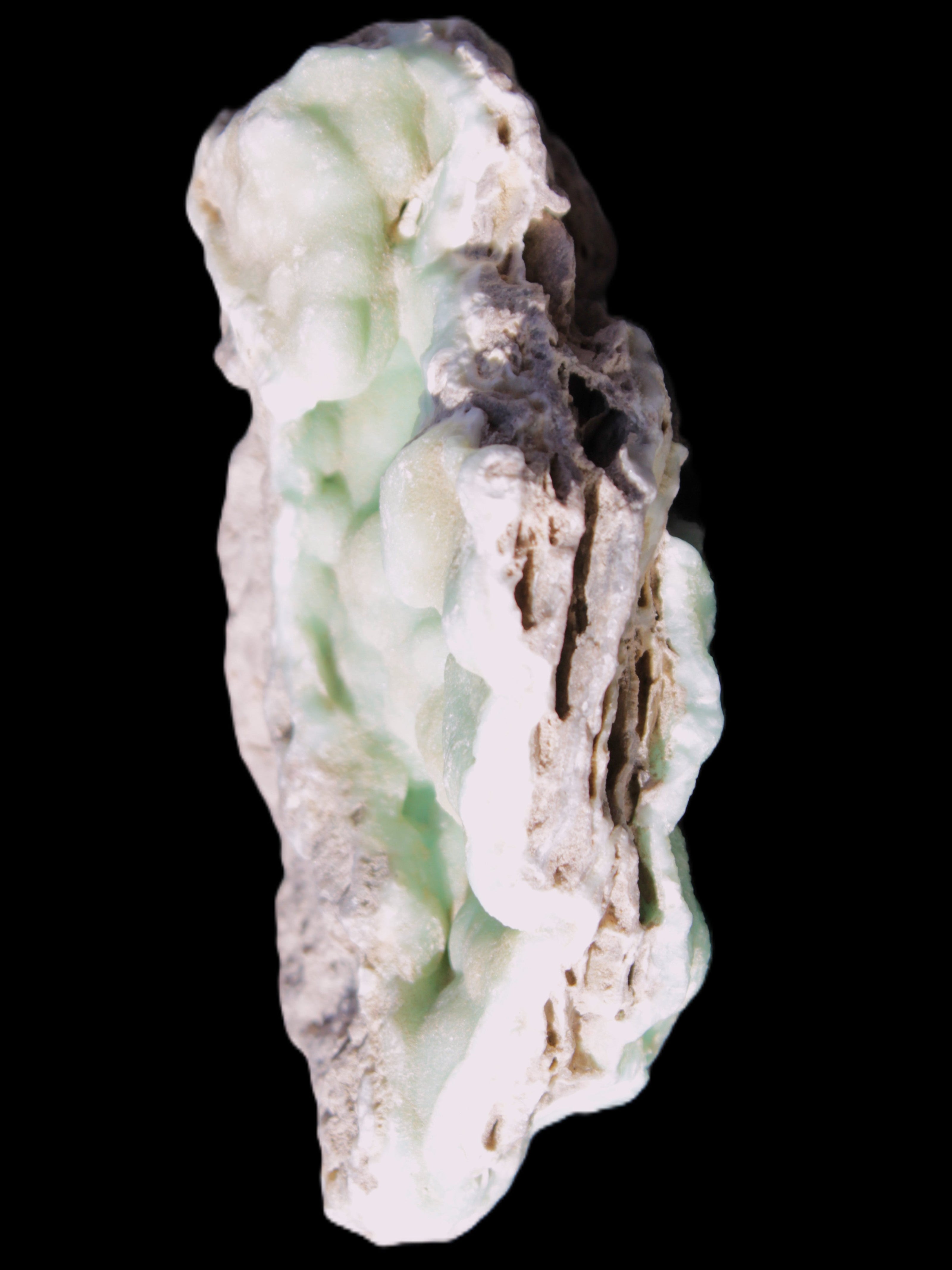 Blue Aragonite Caribbean Calcite specimen 101*40*79mm 223g Rocks and Things Store