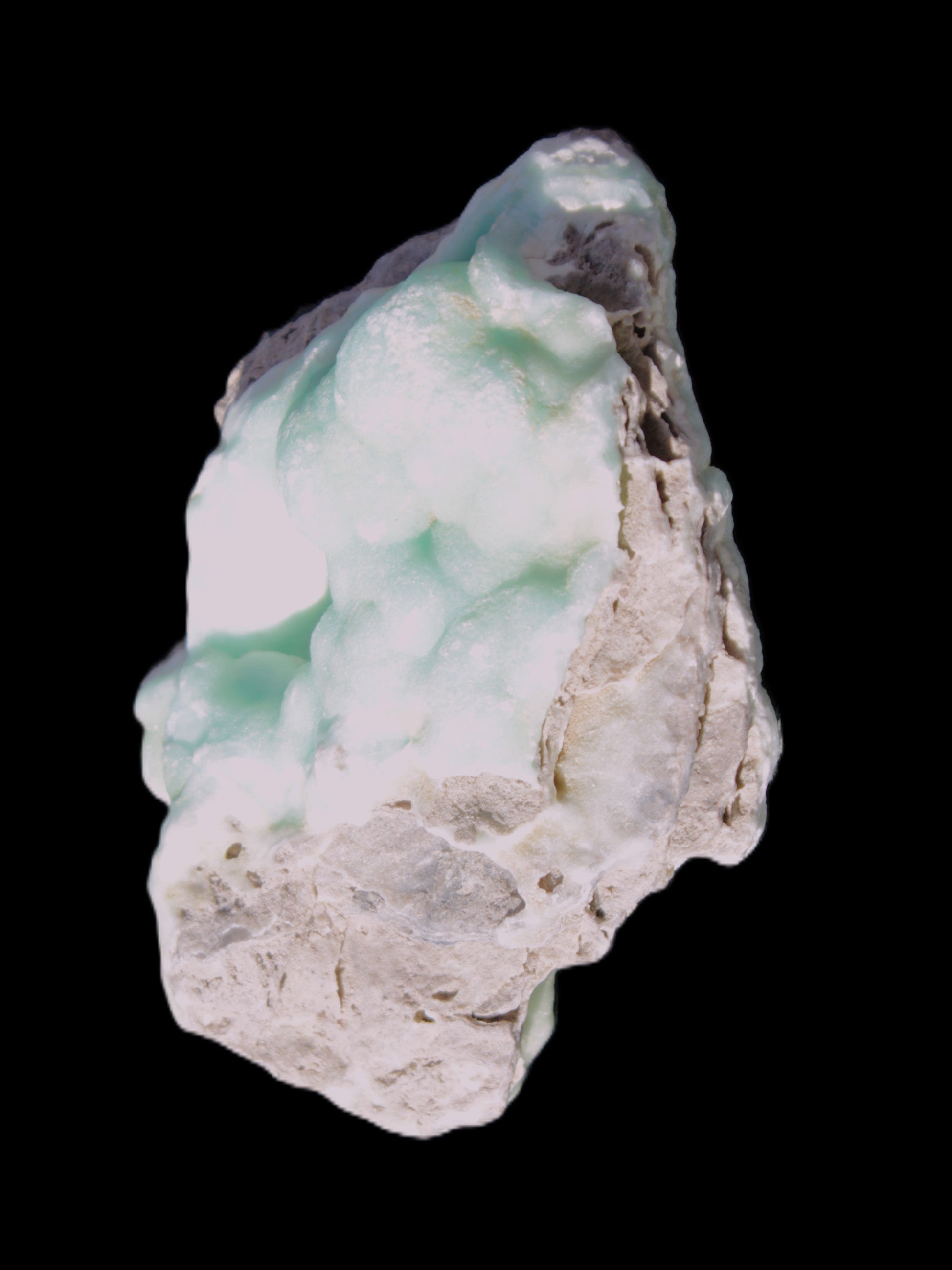 Blue Aragonite Caribbean Calcite specimen 101*40*79mm 223g Rocks and Things Store