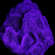 Blue Aragonite Caribbean Calcite specimen 97*53*85mm 395g in UV light - Rocks and Things Store