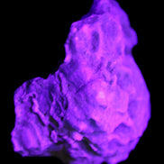 Blue Aragonite Caribbean Calcite specimen 97*53*85mm 395g in UV light - Rocks and Things Store