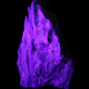 Blue Aragonite Caribbean Calcite specimen 97*53*85mm 395g in UV light - Rocks and Things Store