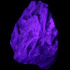 Blue Aragonite Caribbean Calcite specimen 97*53*85mm 395g in UV light - Rocks and Things Store