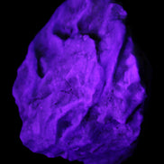 Blue Aragonite Caribbean Calcite specimen 97*53*85mm 395g in UV light - Rocks and Things Store