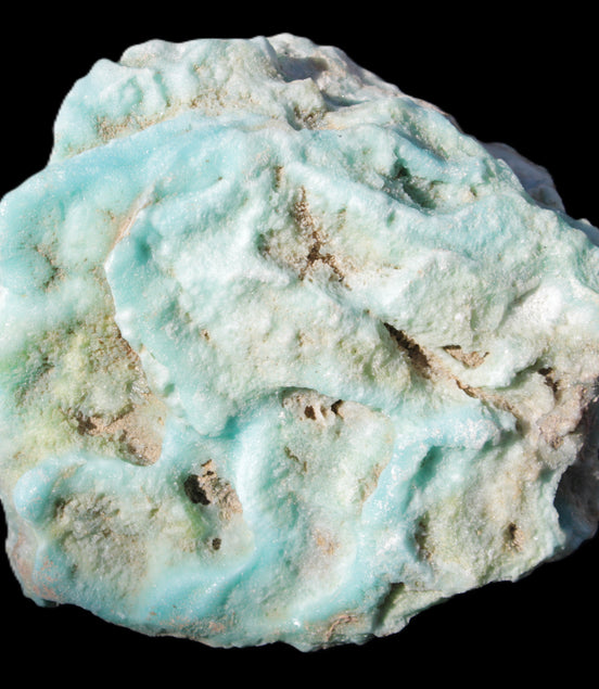 Blue Aragonite Caribbean Calcite specimen 97*53*85mm 395g Rocks and Things Store