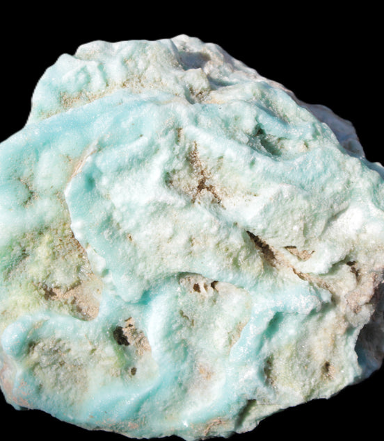 Blue Aragonite Caribbean Calcite specimen 97*53*85mm 395g Rocks and Things Store