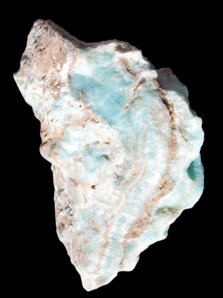 Blue Aragonite Caribbean Calcite specimen 97*53*85mm 395g Rocks and Things Store